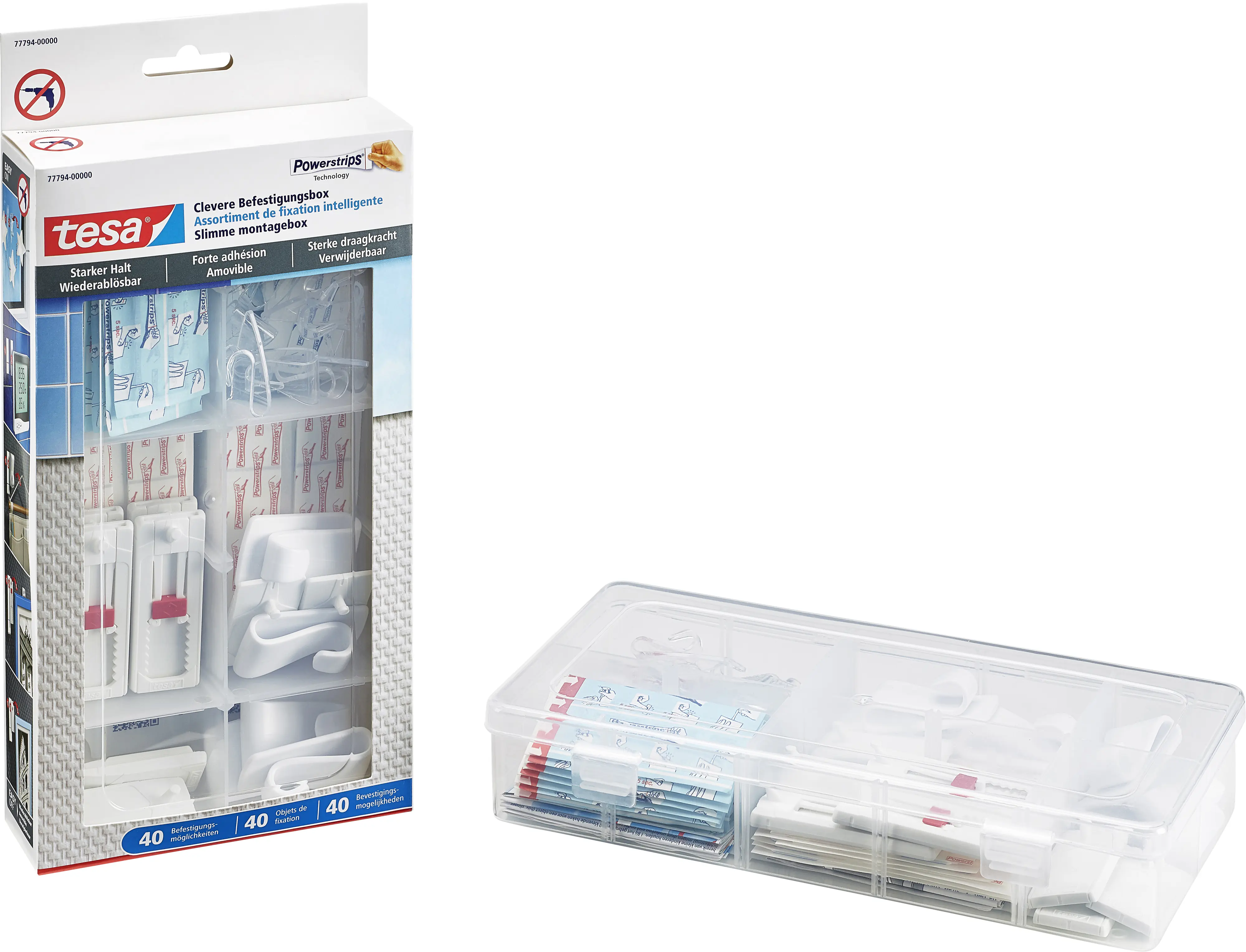 Clevere Befestigungsbox tesa Multiset Clevere Befestigungsbox tesa Multiset