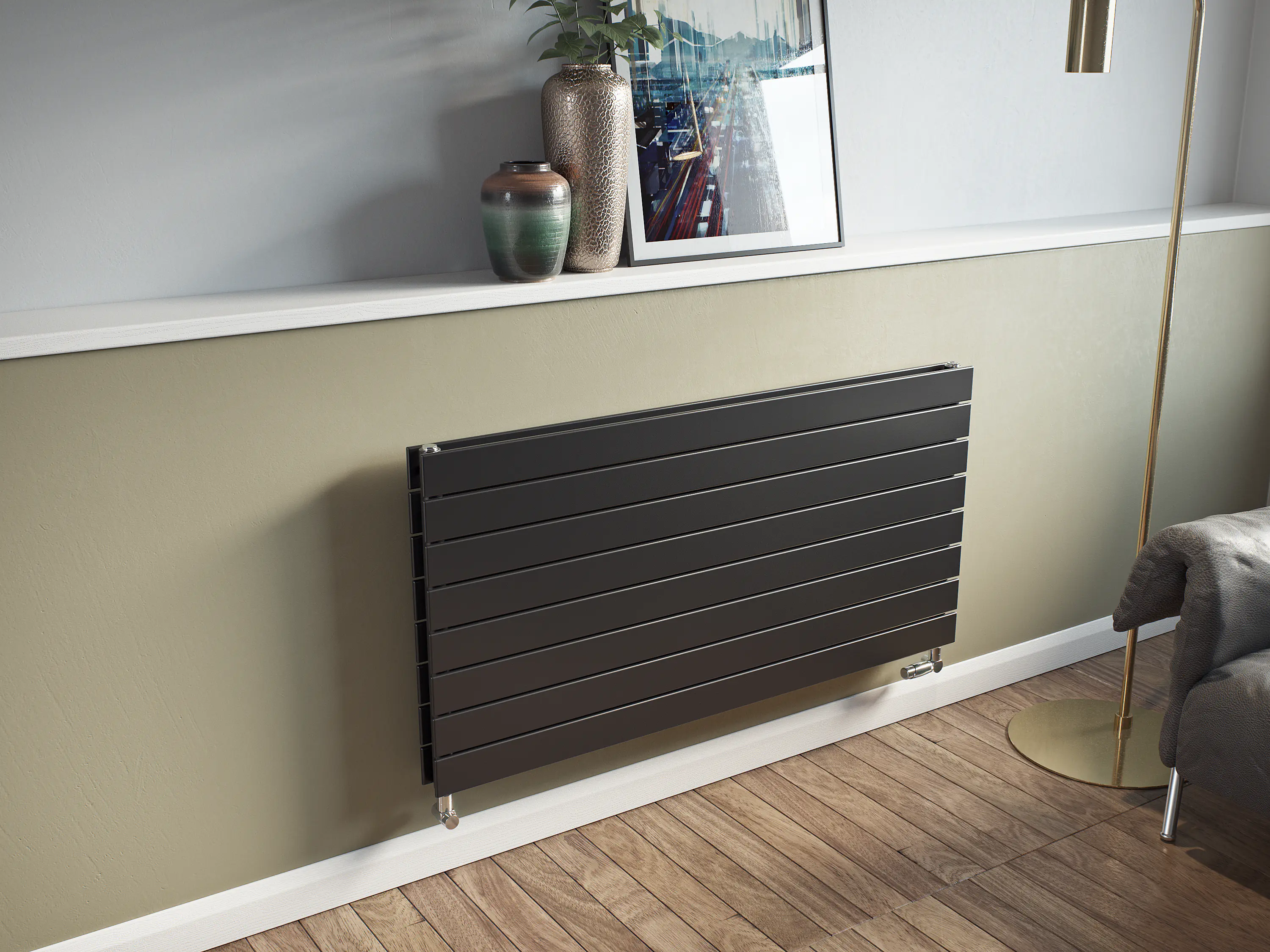 Ximax Heizkörper P1 Duplex horizontal 52 x 120 cm 1038 Watt anthrazit 