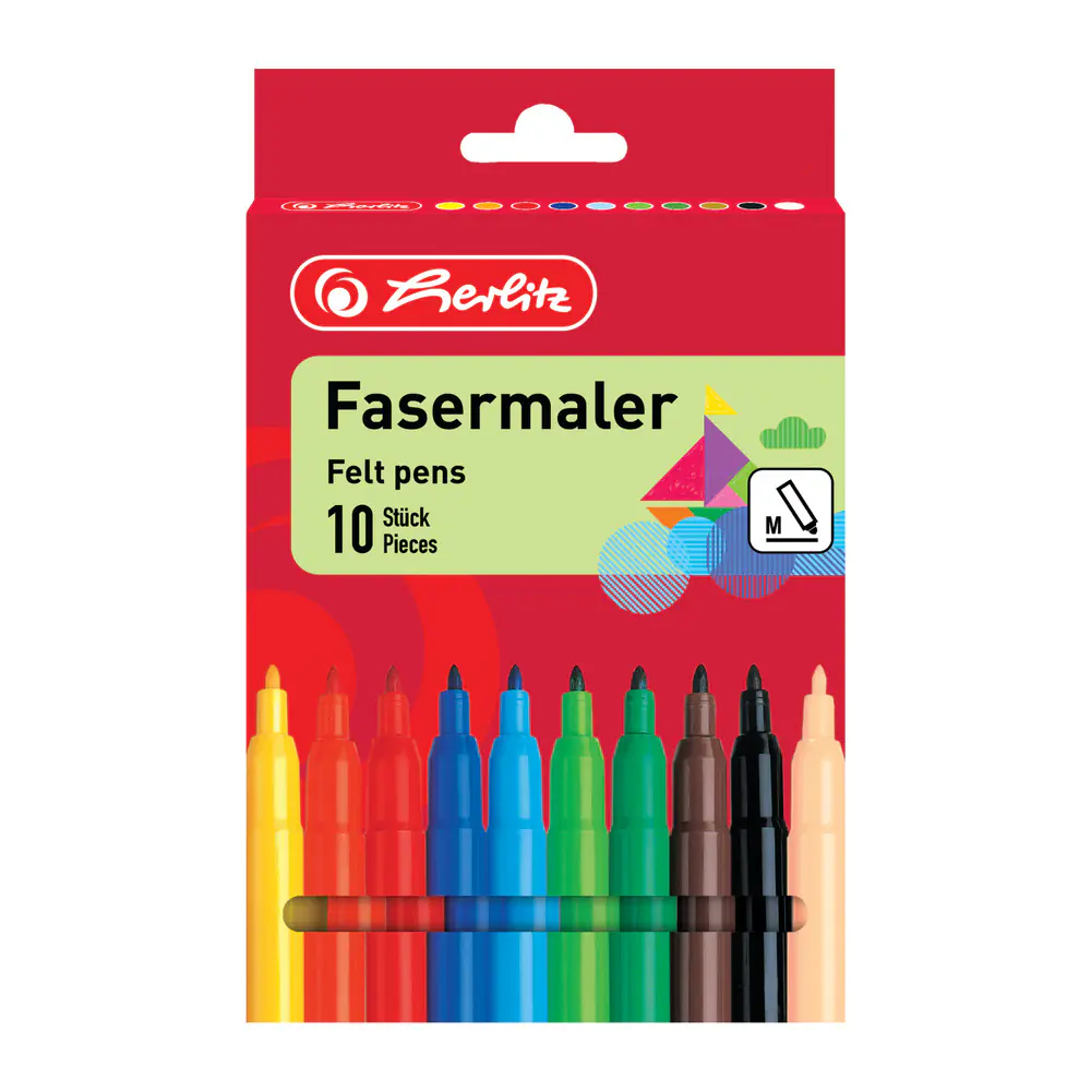 herlitz Fasermaler 10er Set