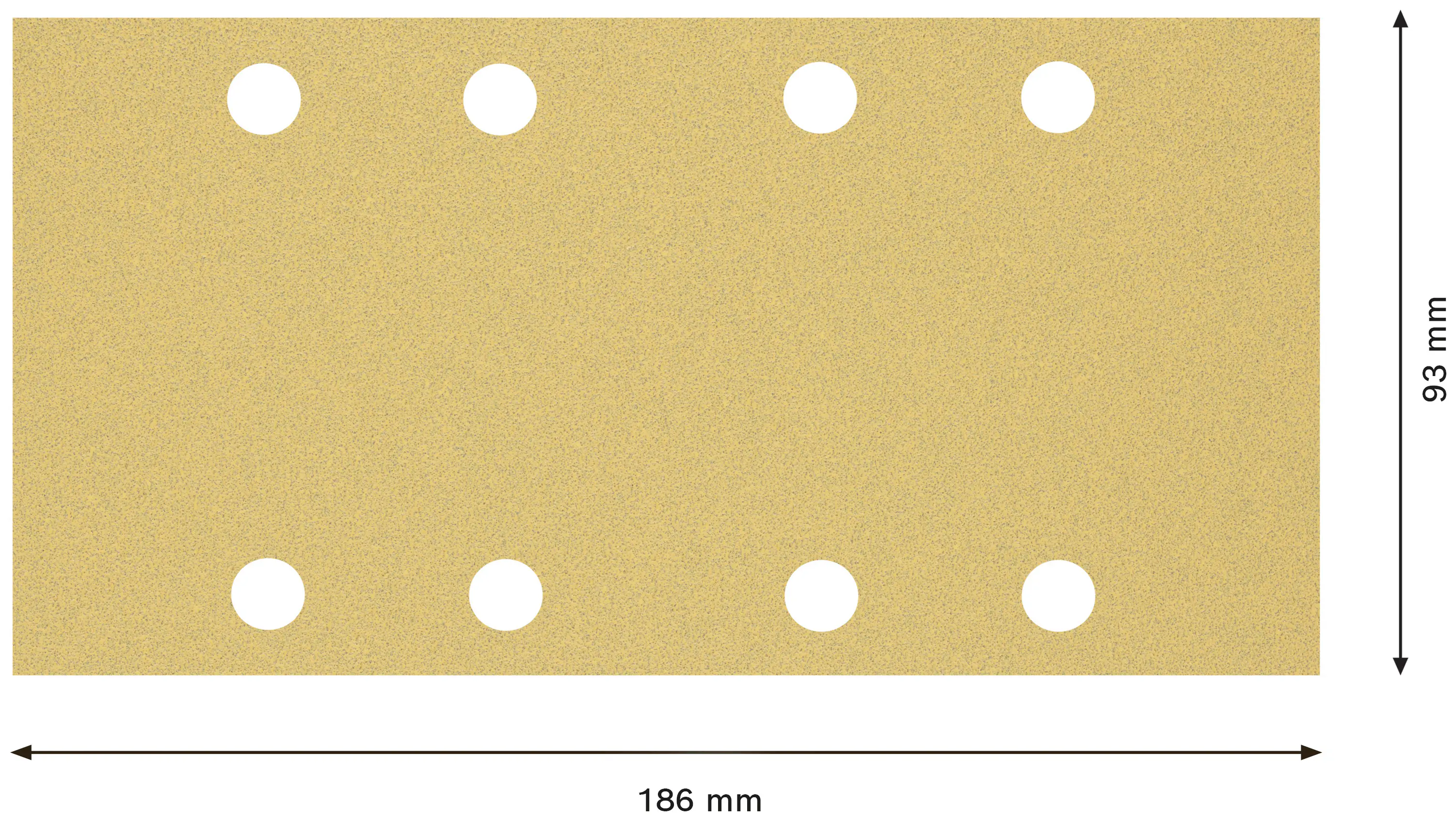 Bosch Expert Schleifpapier C470 93 x 186 mm G 80 10 Stück