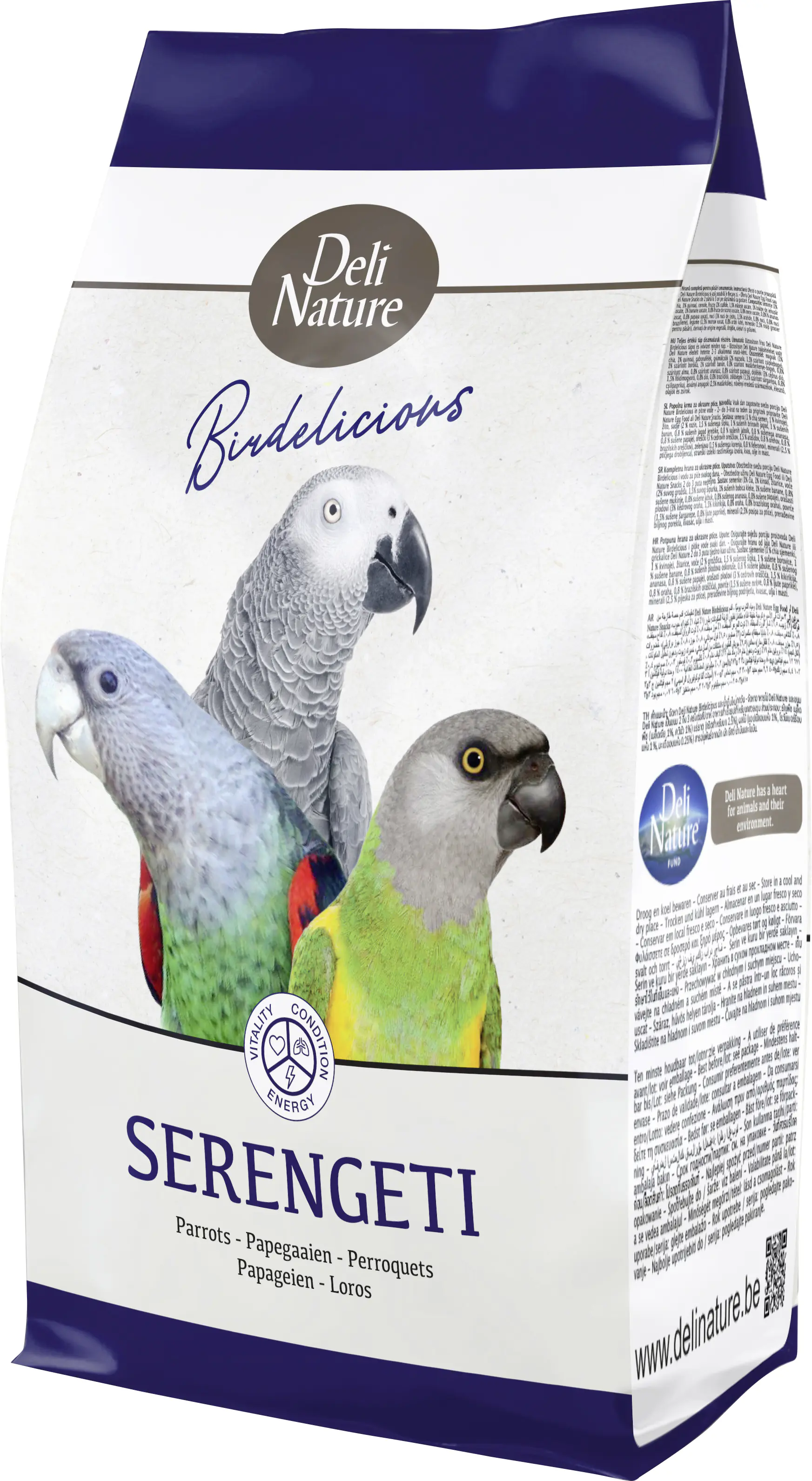 Deli Nature Birdelicious Papageien Serengeti 750 g