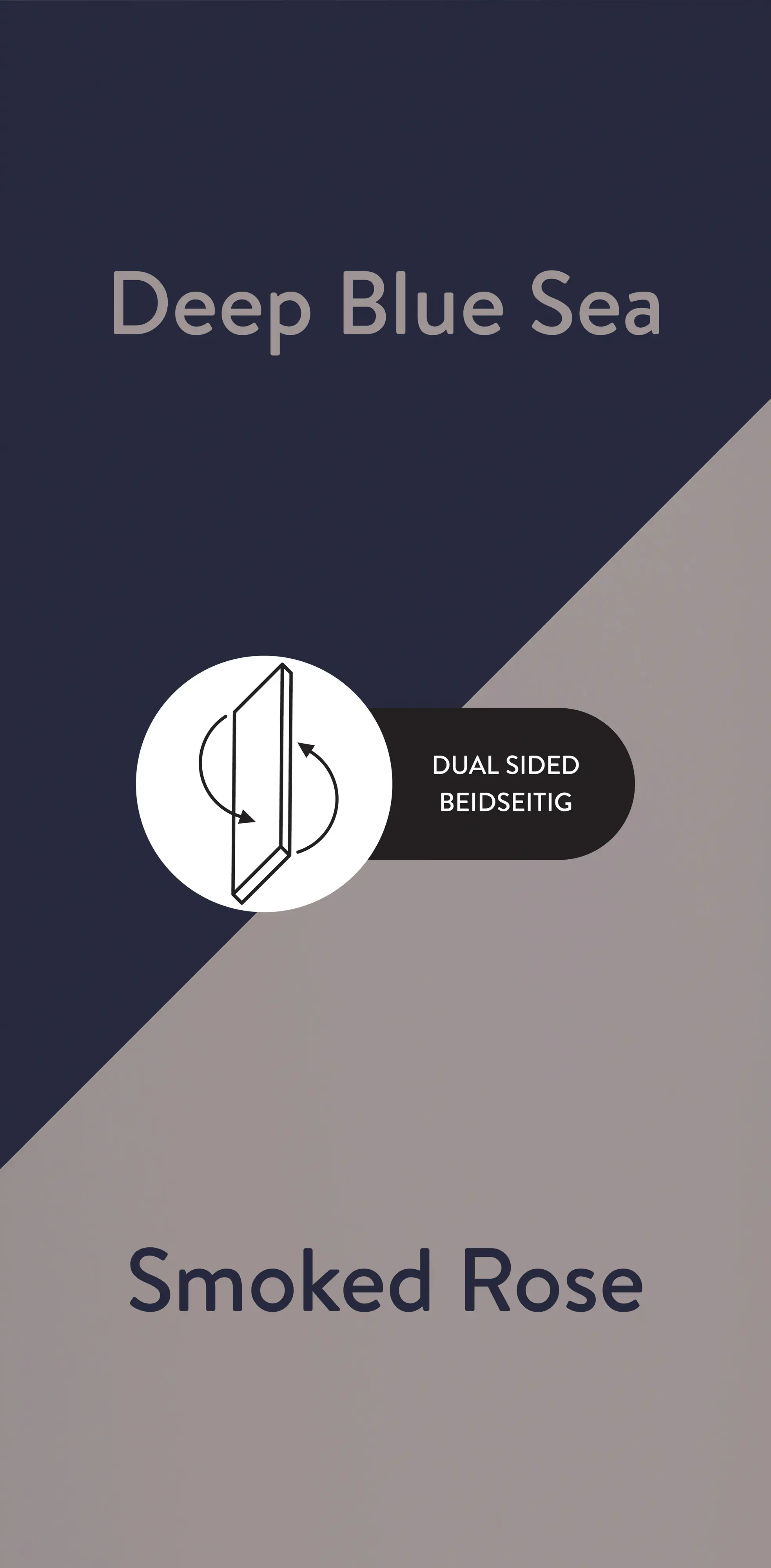 Wetwall Alloy Duschrückwand Deep Blue Sea/Smoked Rose 60 x 244 cm