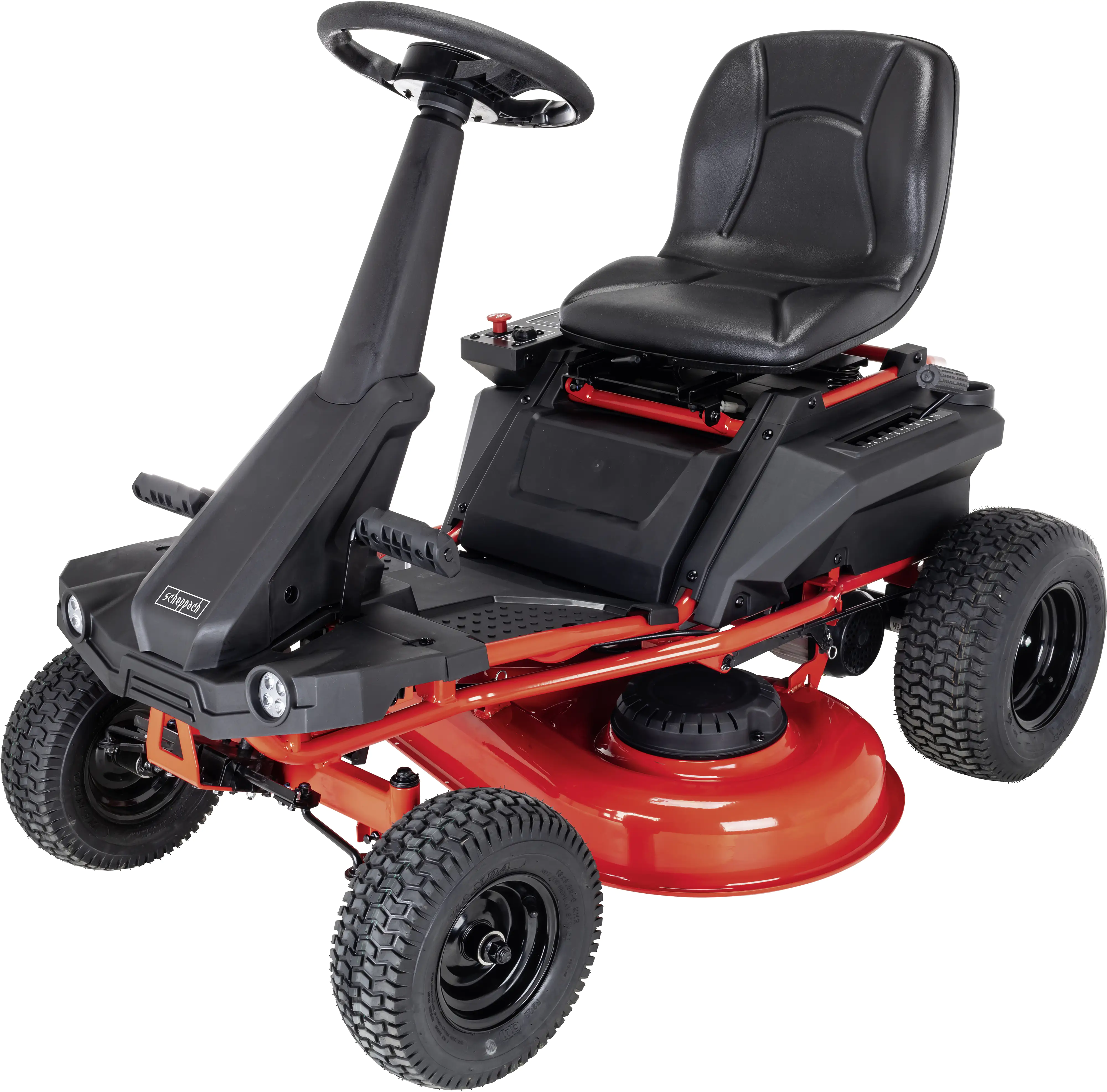 Scheppach Akku Rasentraktor MR760-E, 48 V, 76 cm Schnittbreite Scheppach Akku Rasentraktor MR760-E, 48 V, 76 cm Schnittbreite