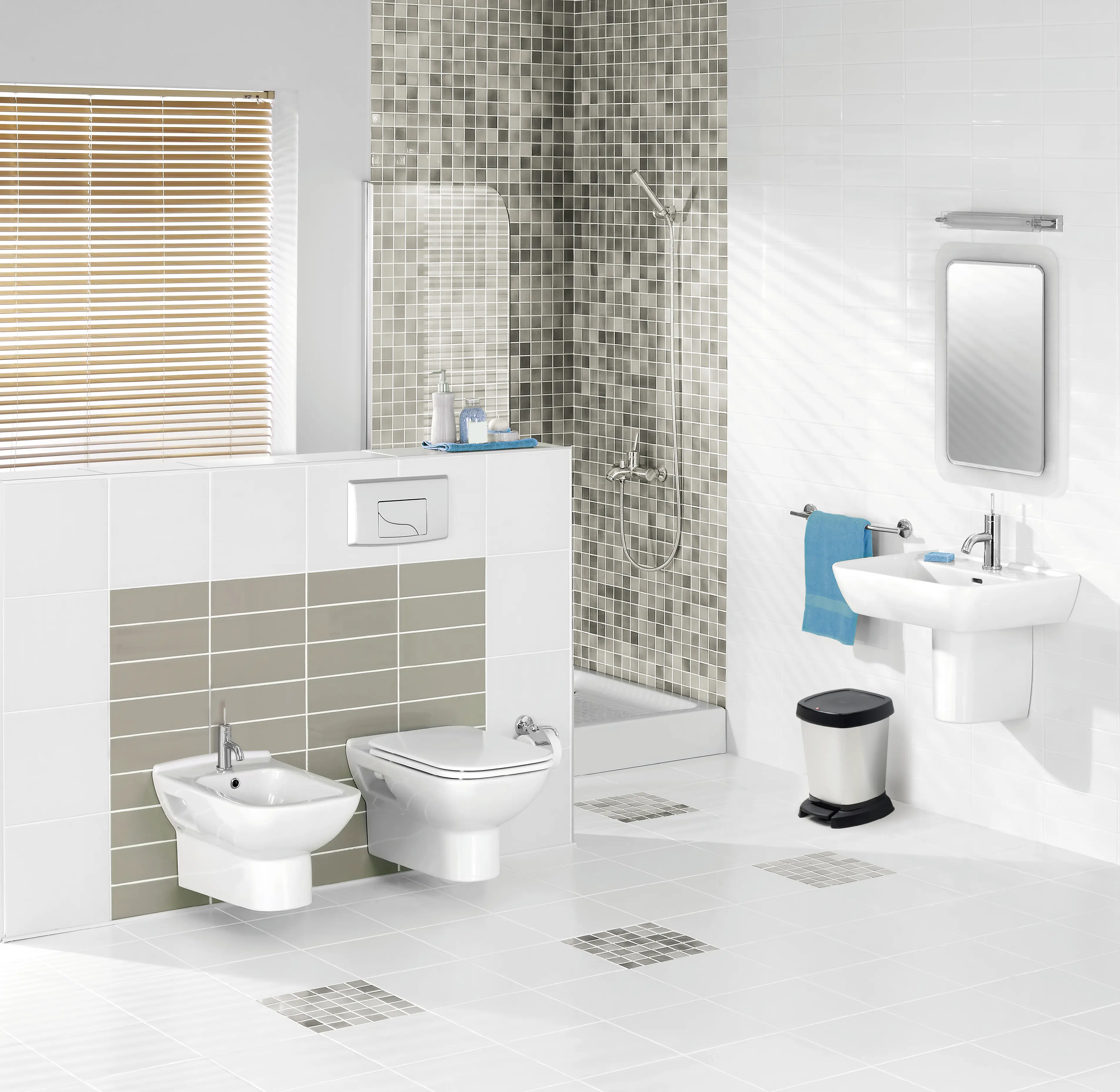 Rotho Kosmetikeimer Paso silber metallic 6 L