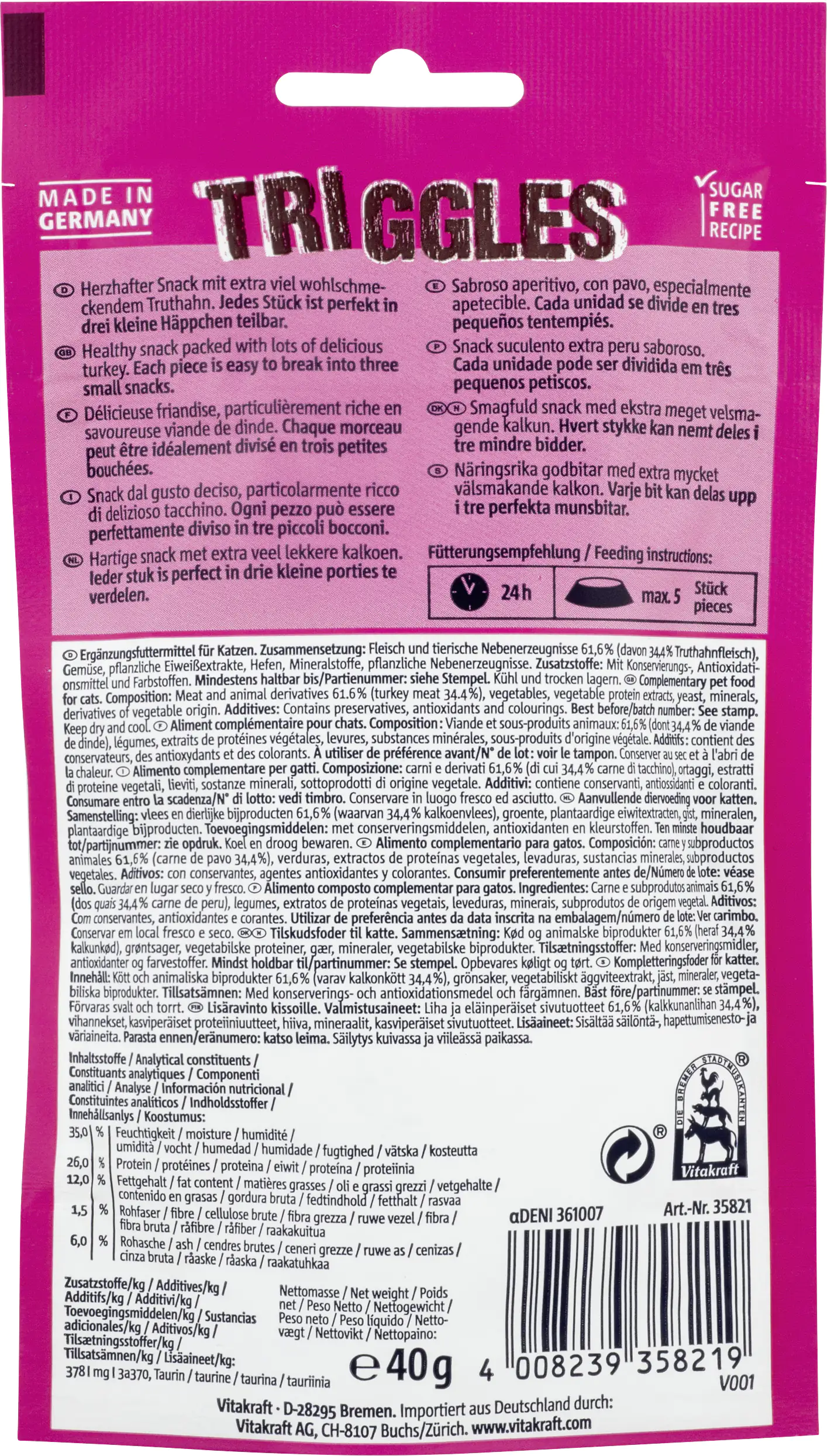 Vitakraft Triggles Truthahn 40 g