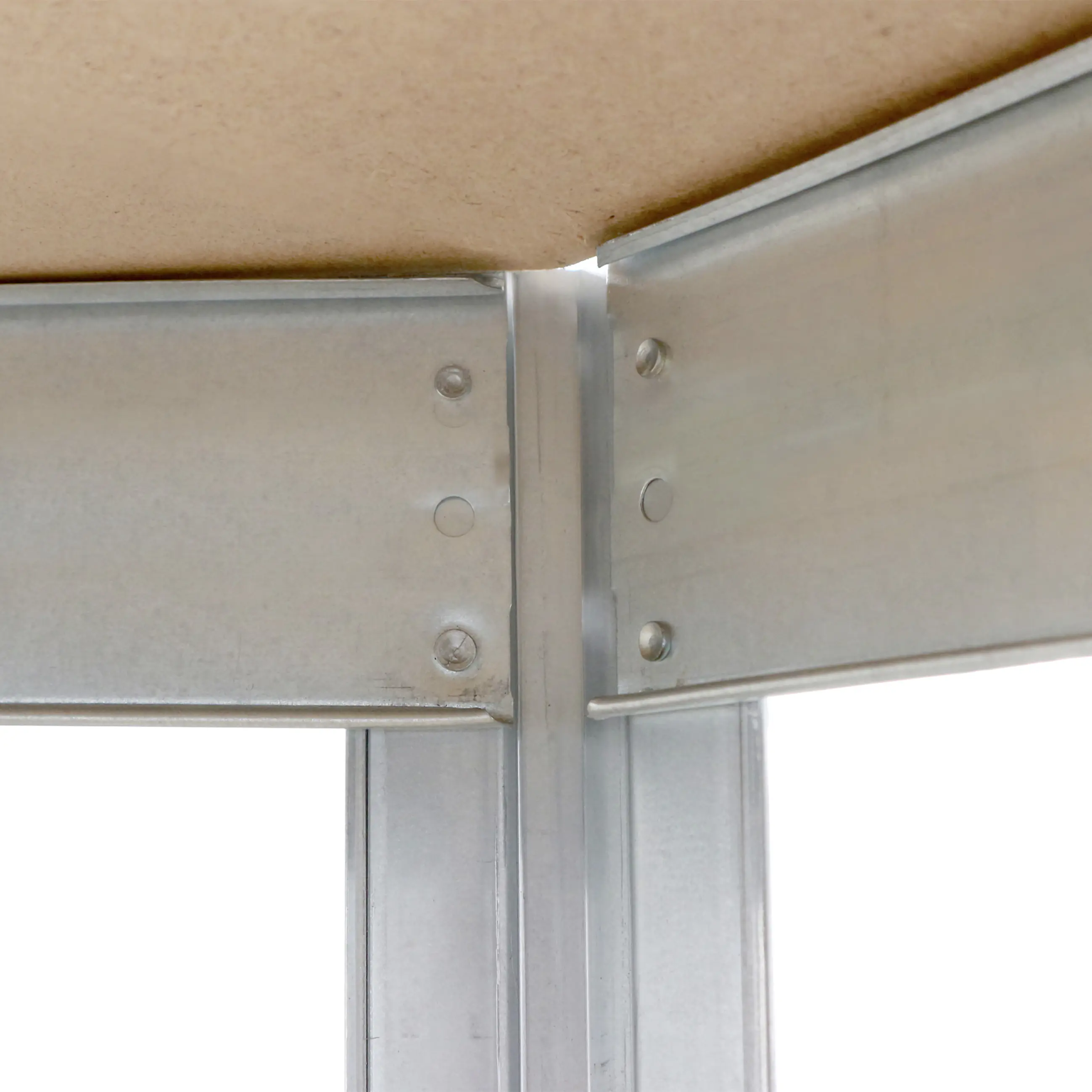 Ar Shelving Schwerlastregal-Set Rivet Budget verzinkt 180 x 190 cm mit 4 HDF-Böden 700 kg