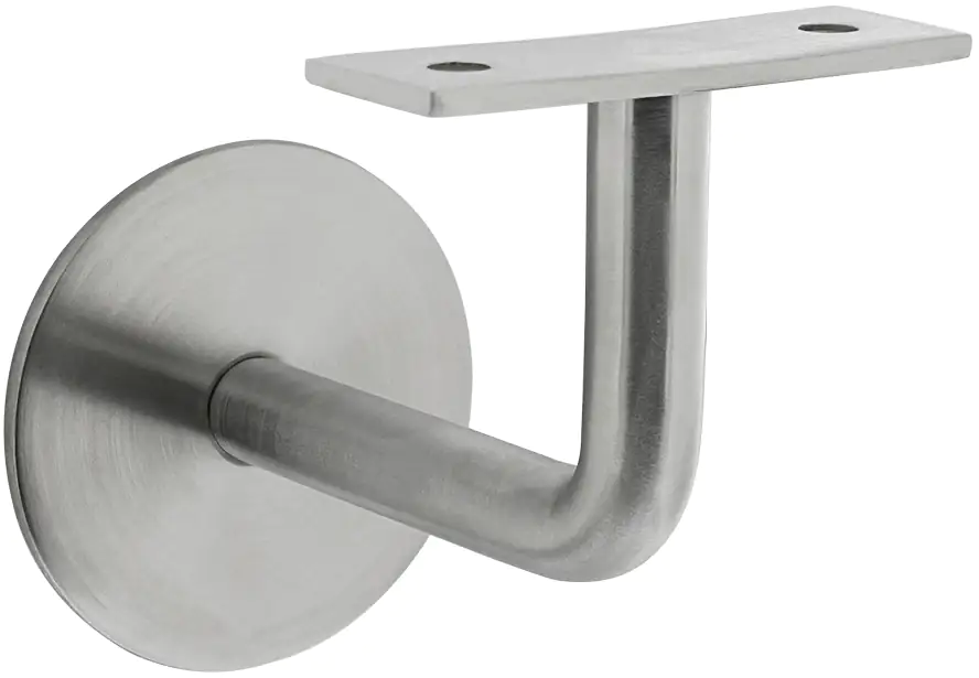 Intersteel Geländerhalter Edelstahl gebürstet mit gebogener flacher Auflage
