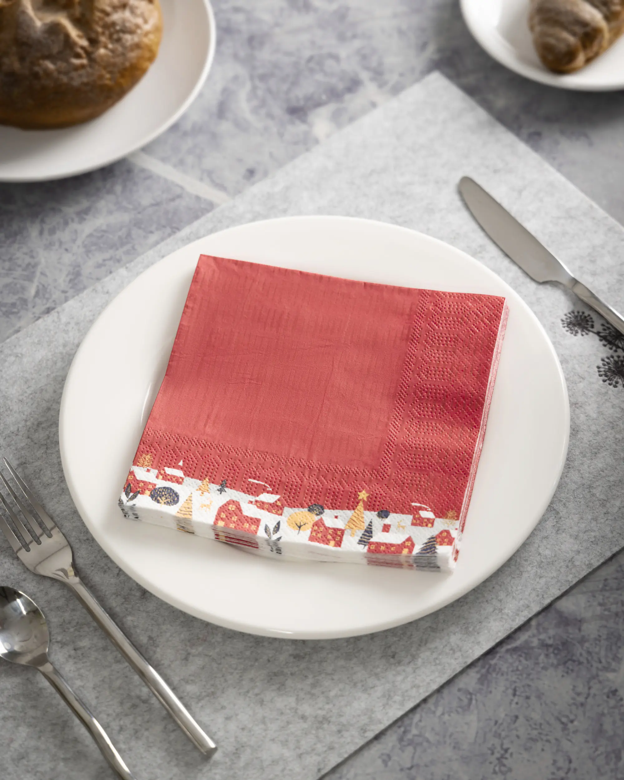 Eglo Servietten X-Mas Pasig rot 16,5 x 16,5 cm - 20er Pack