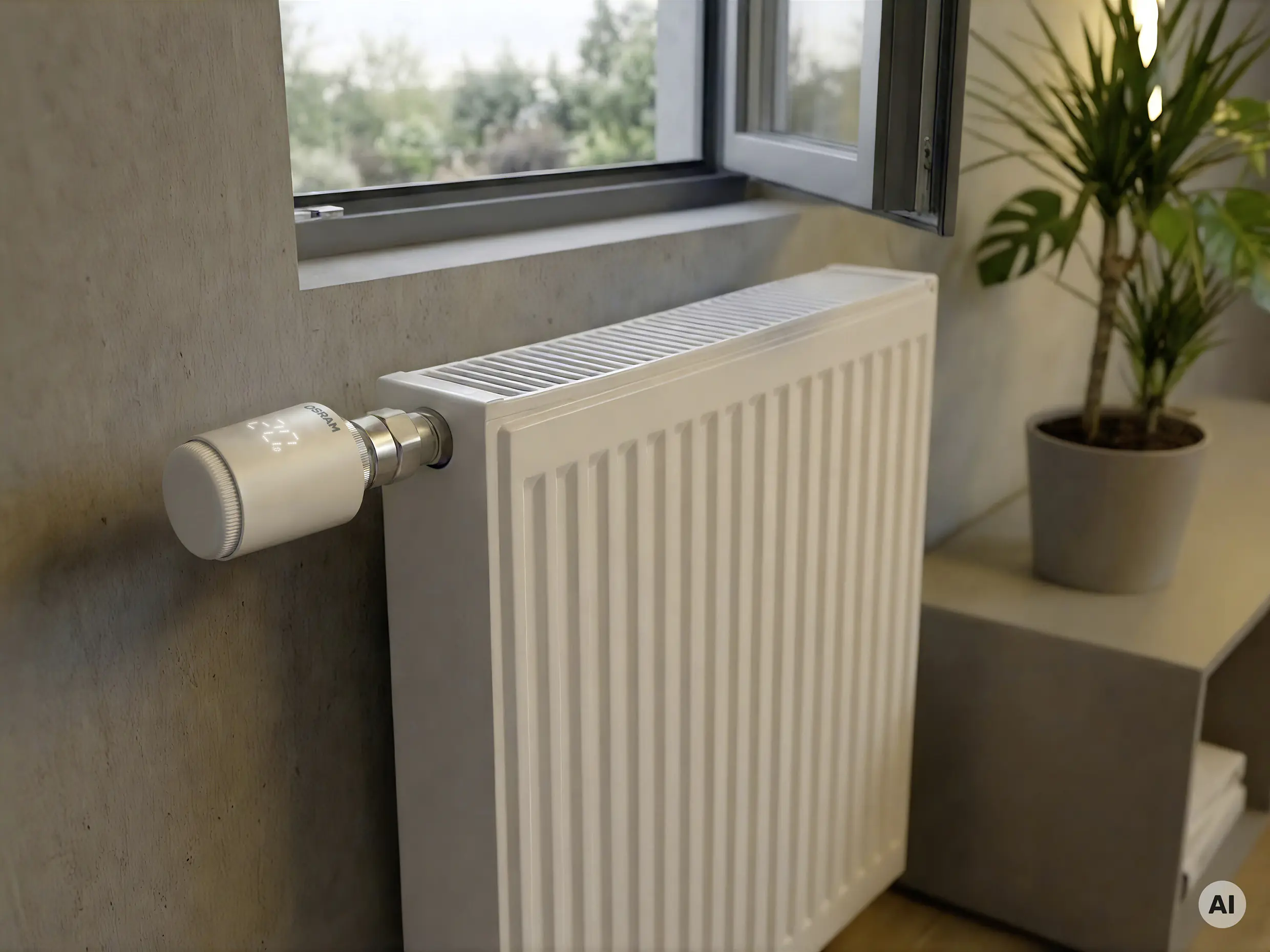 Osram Smartes Heizkörperthermostat Wifi 4,5 W weiß