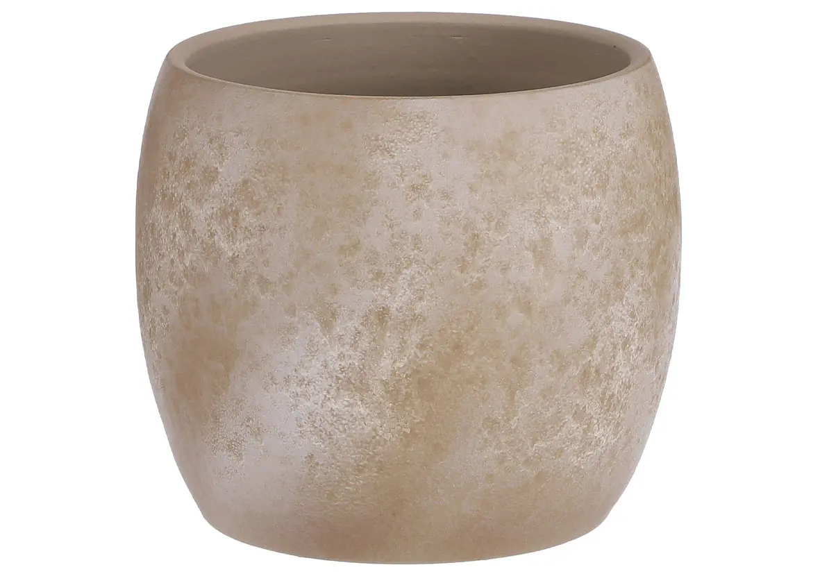 Mica Blumentopf Lester Ø 22 x 24 cm creme