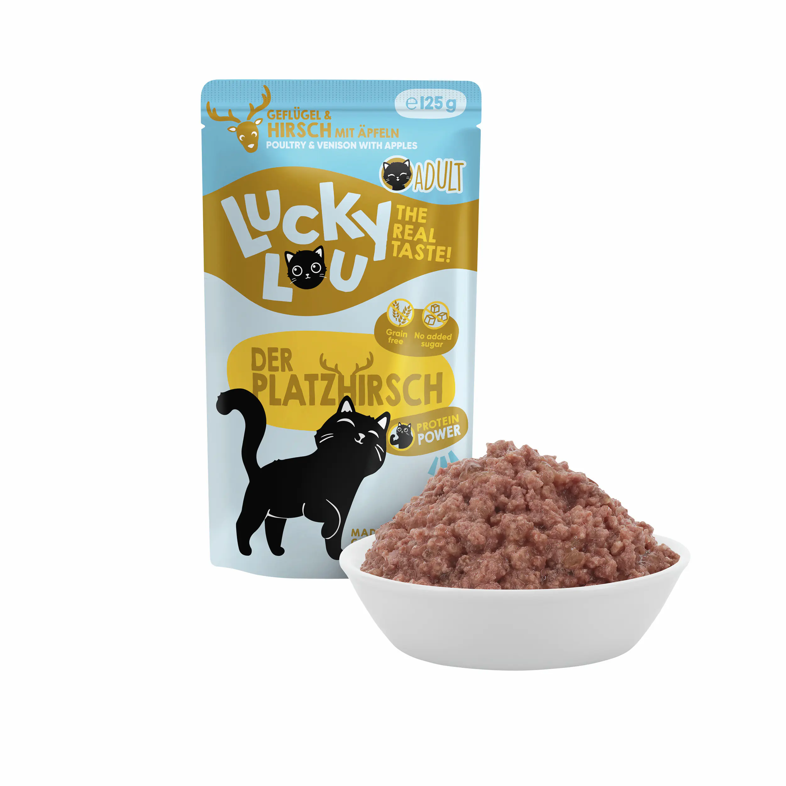 Lucky Lou Lifestage Adult Geflügel und Hirsch 125g Lucky Lou Lifestage Adult Geflügel und Hirsch 125g