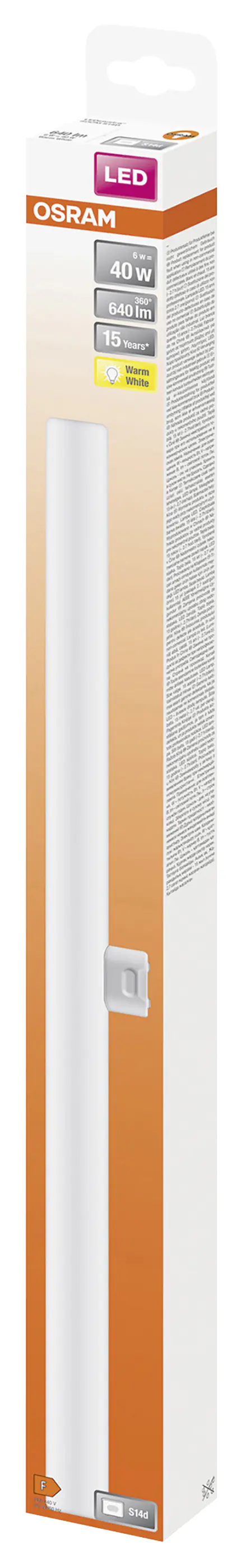 Osram LED Röhre 50 cm S14d 6 W warmweiß