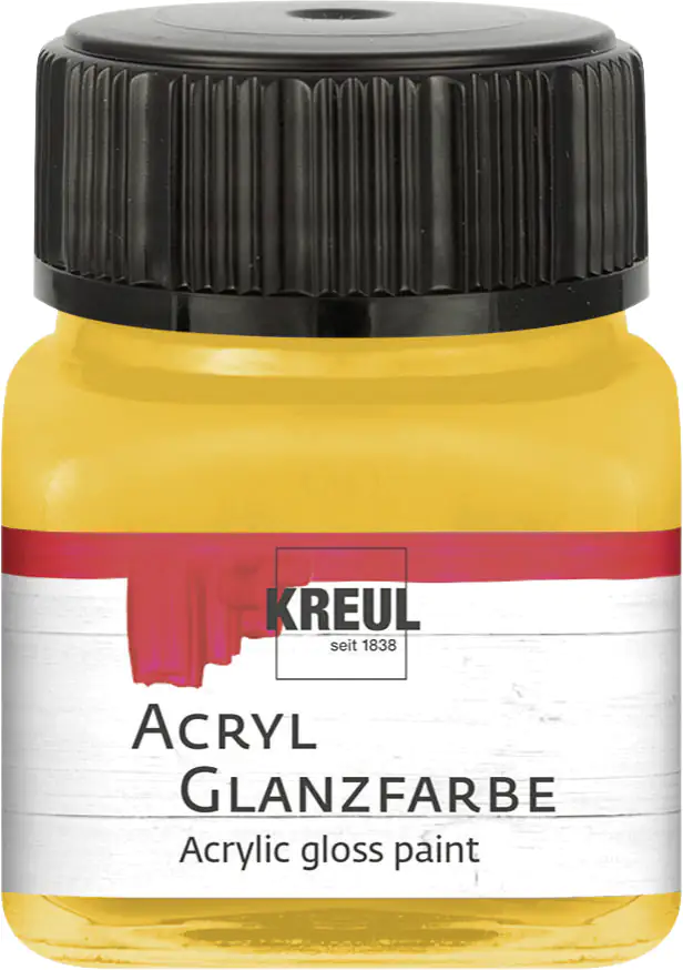 Kreul Acryl Glanzfarbe dunkelgelb 20 ml Kreul Acryl Glanzfarbe dunkelgelb 20 ml