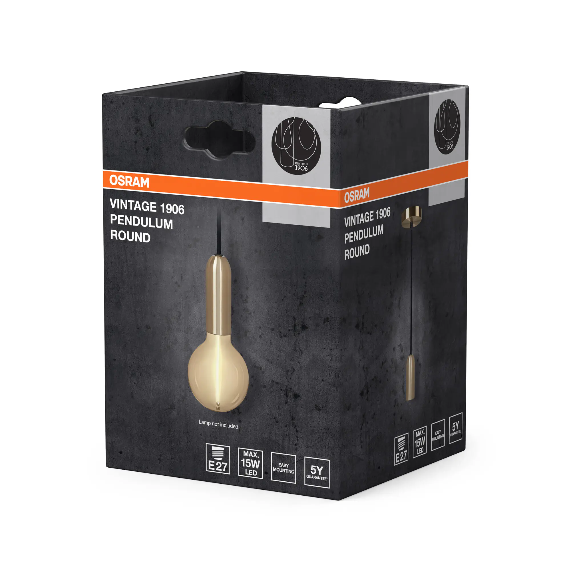 Osram Pendelleuchte 1906 Pendulum 164 cm gold