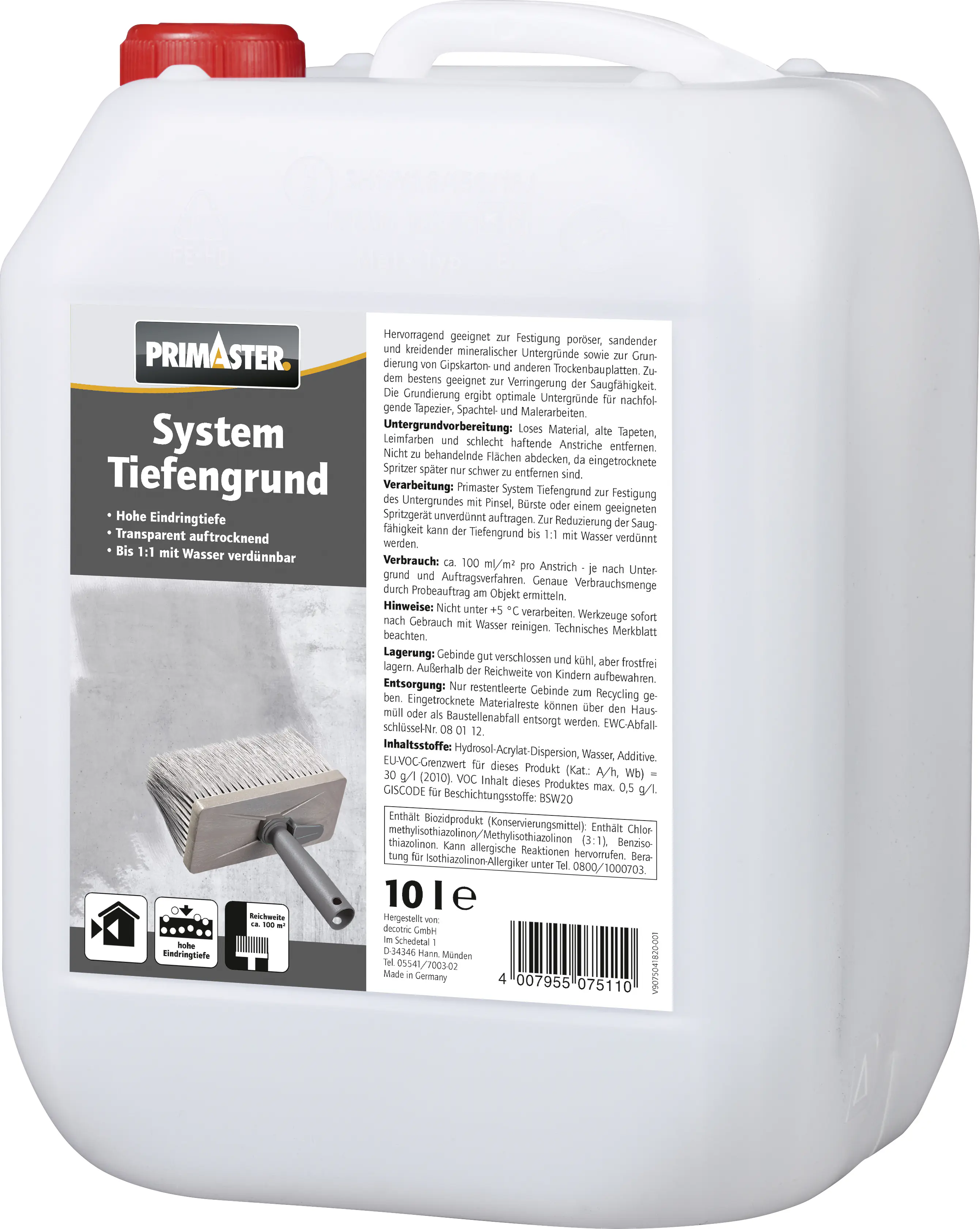 Primaster System Tiefengrund 10 l Produktbild: Primaster System Tiefengrund 10 l