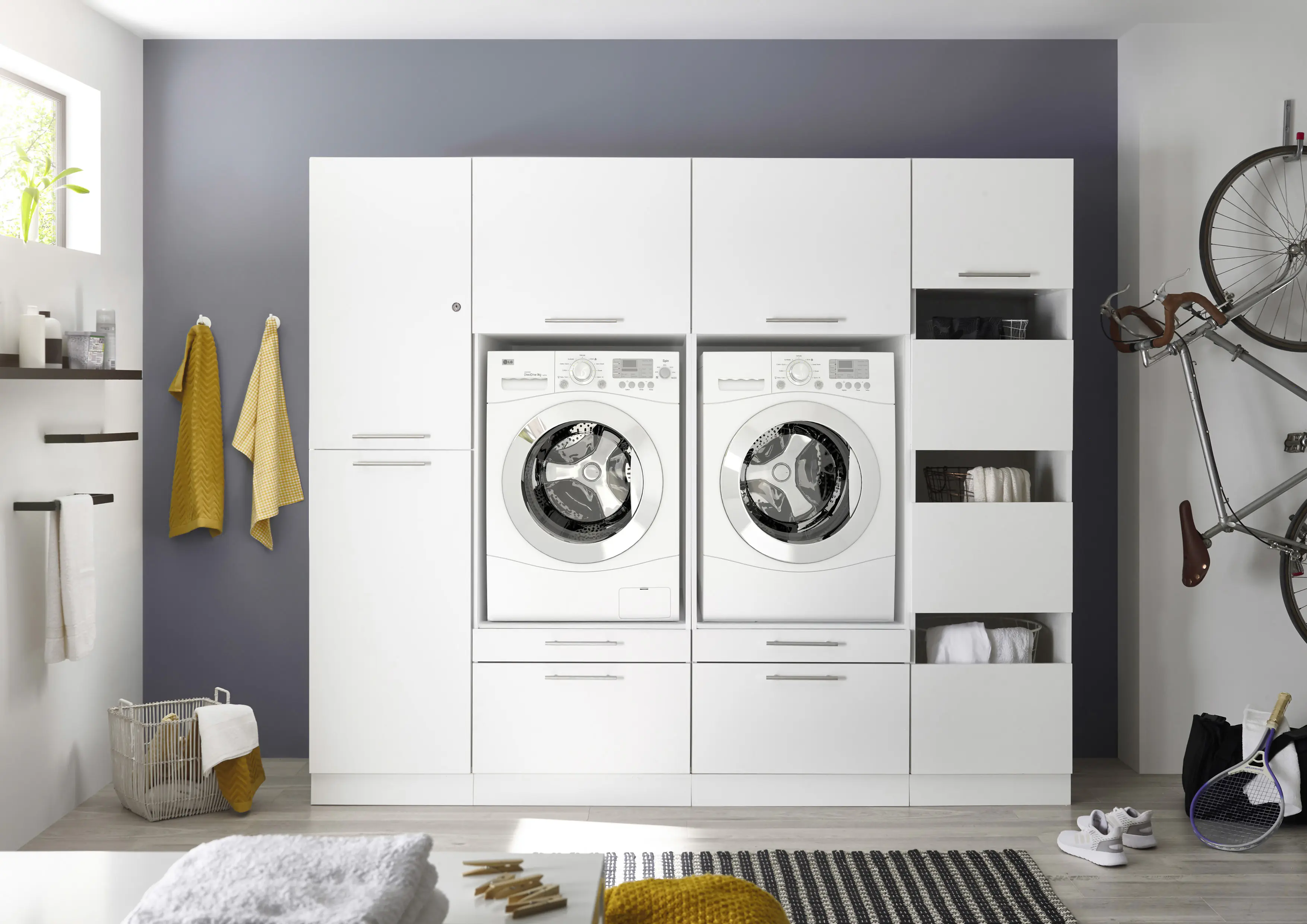 Respekta Waschmaschinenschrank Clara Waschmaschinenumbauschrank HWRSET14 Respekta Waschmaschinenschrank Clara Waschmaschinenumbauschrank HWRSET14