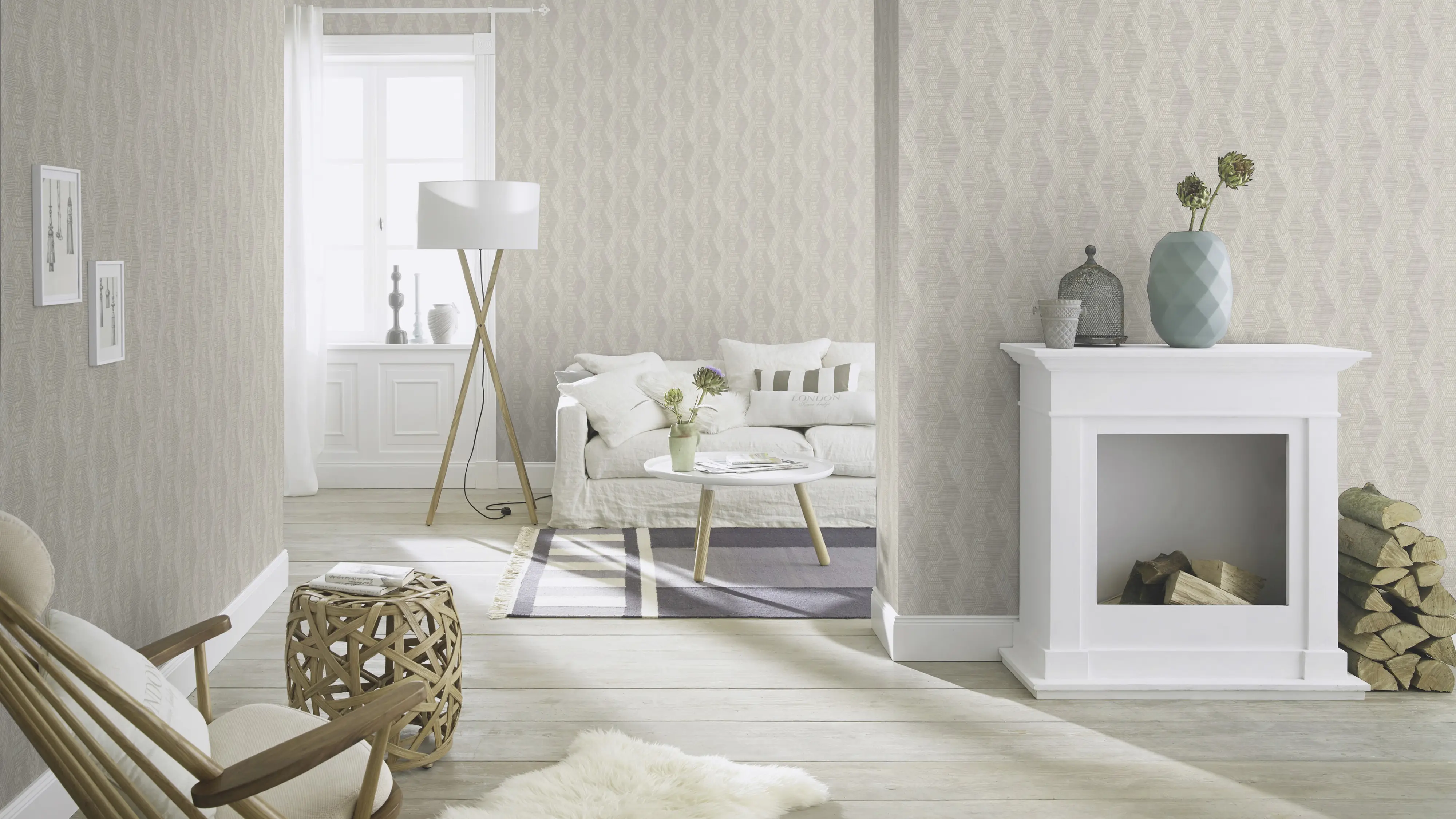 Rasch Vliestapete 751932 Grau-Hellgrau Muster & Motive 10,05 m x 0,53 m