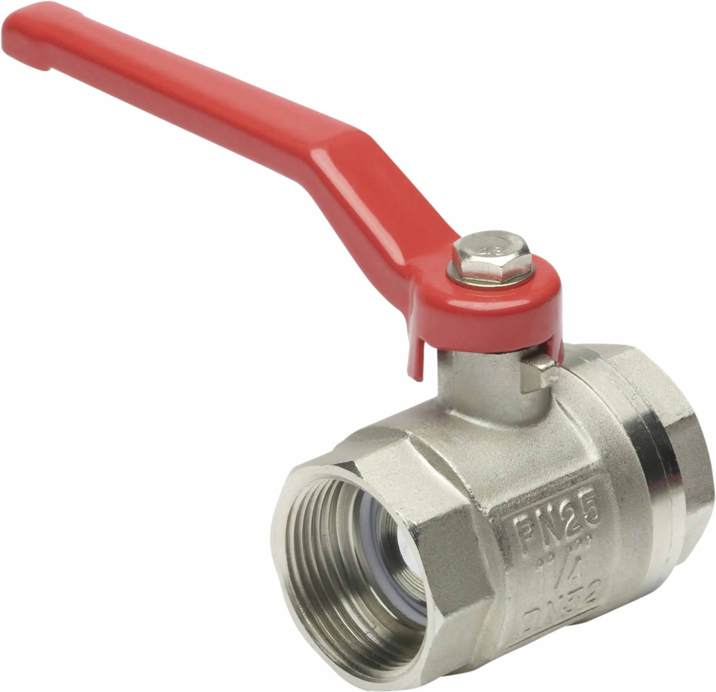 Cornat Kugelhahn mit Stahlhebel Ø 31 mm matt chrom Cornat Kugelhahn mit Stahlhebel Ø 31 mm matt chrom