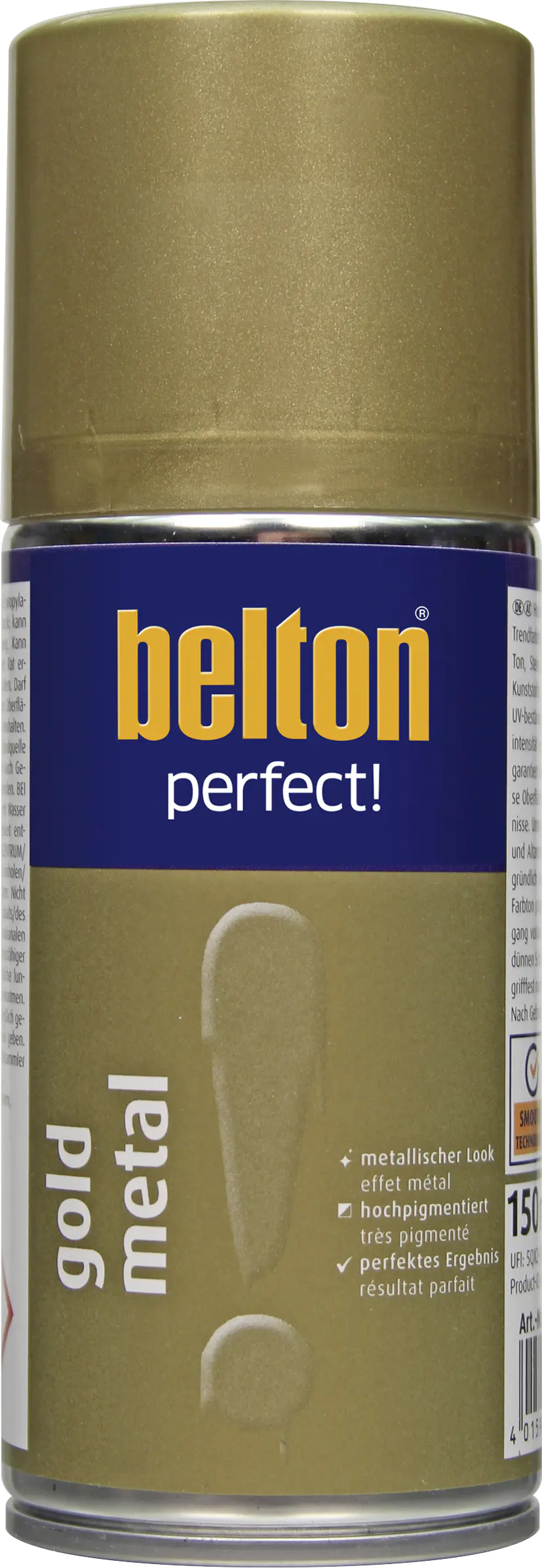 Belton perfect Lackspray 150 ml Gold metal seidenmatt Belton perfect Lackspray 150 ml Gold metal seidenmatt