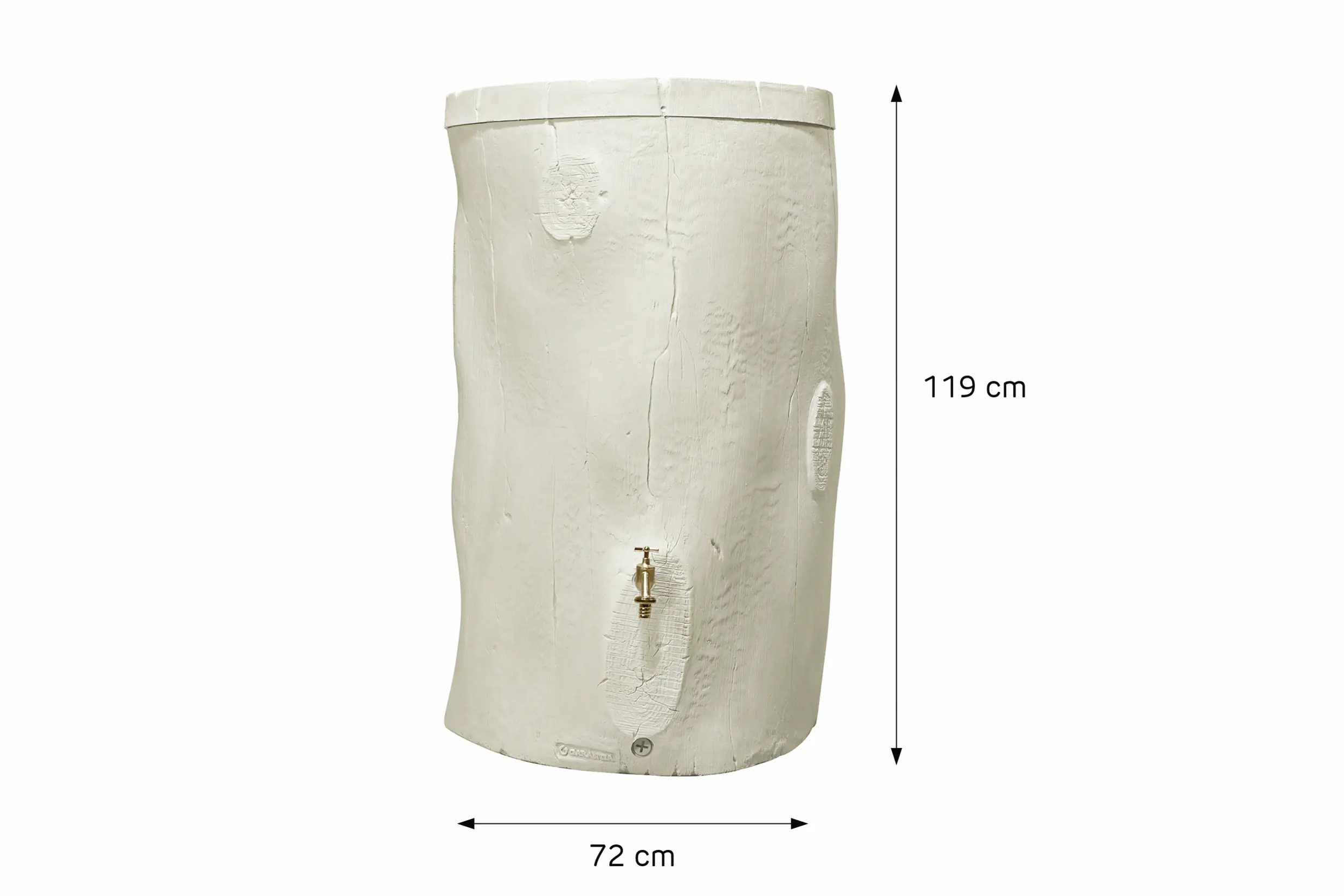 Garantia Regenspeicher Woodstock Baumstamm rund 400 L