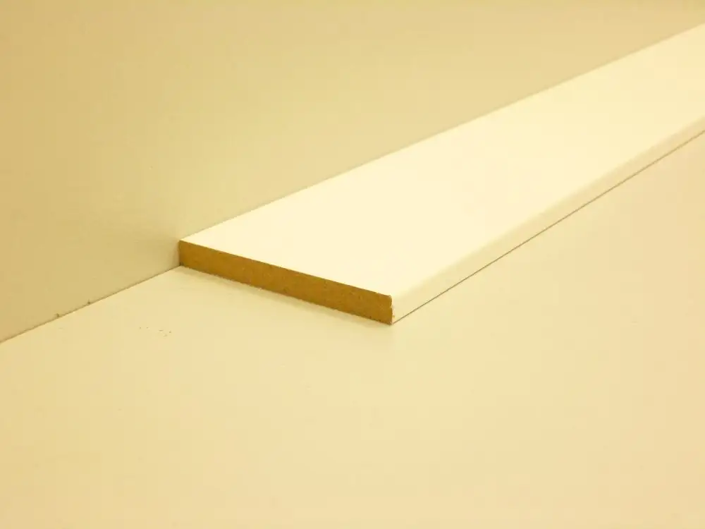 B.S. Bauprogramm Rechteckleiste 200 cm 6 x 60 mm weiß