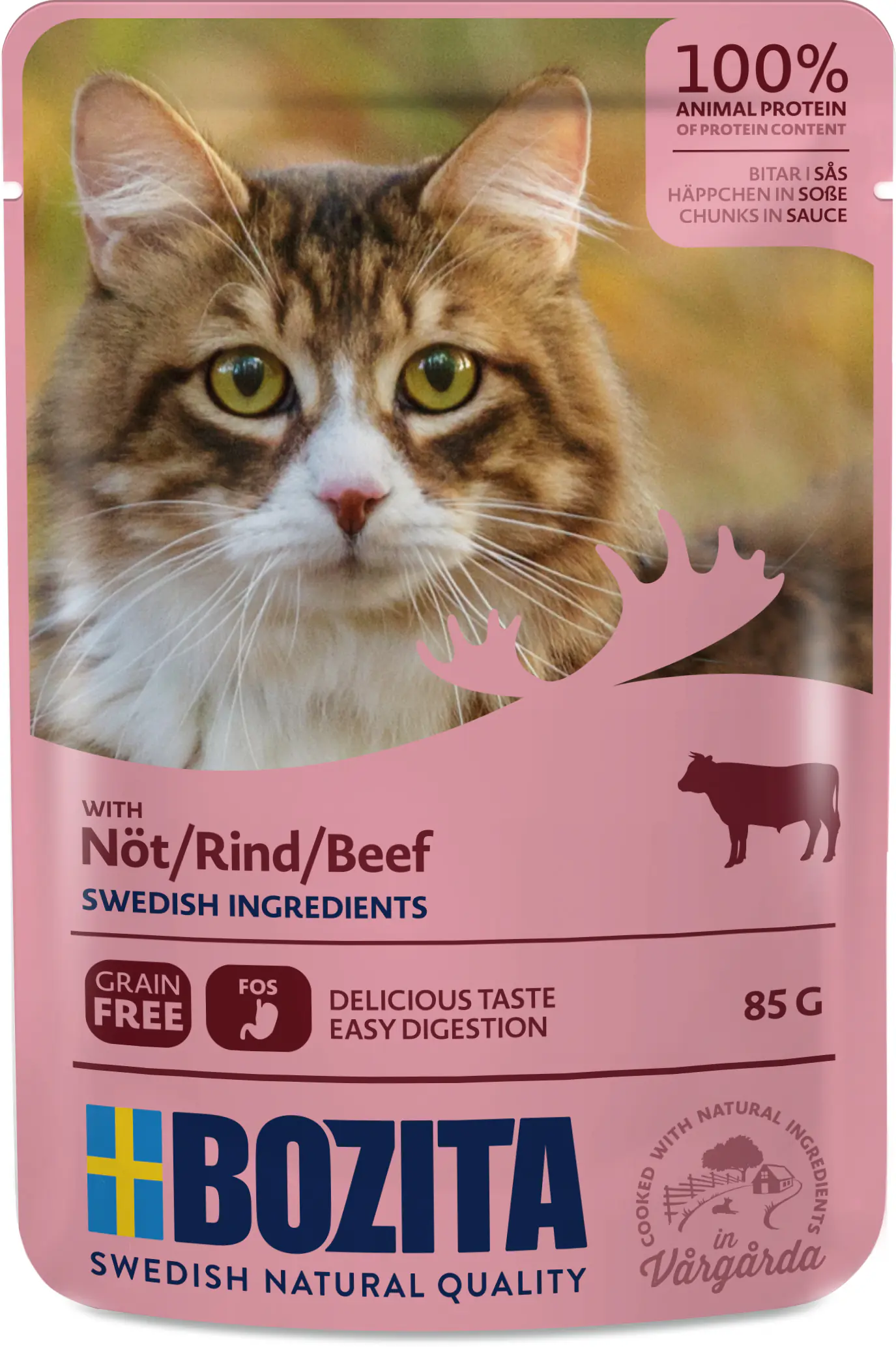 Bozita Cat HiS Katzennassfutter Adult getreidefrei 85 g Rind