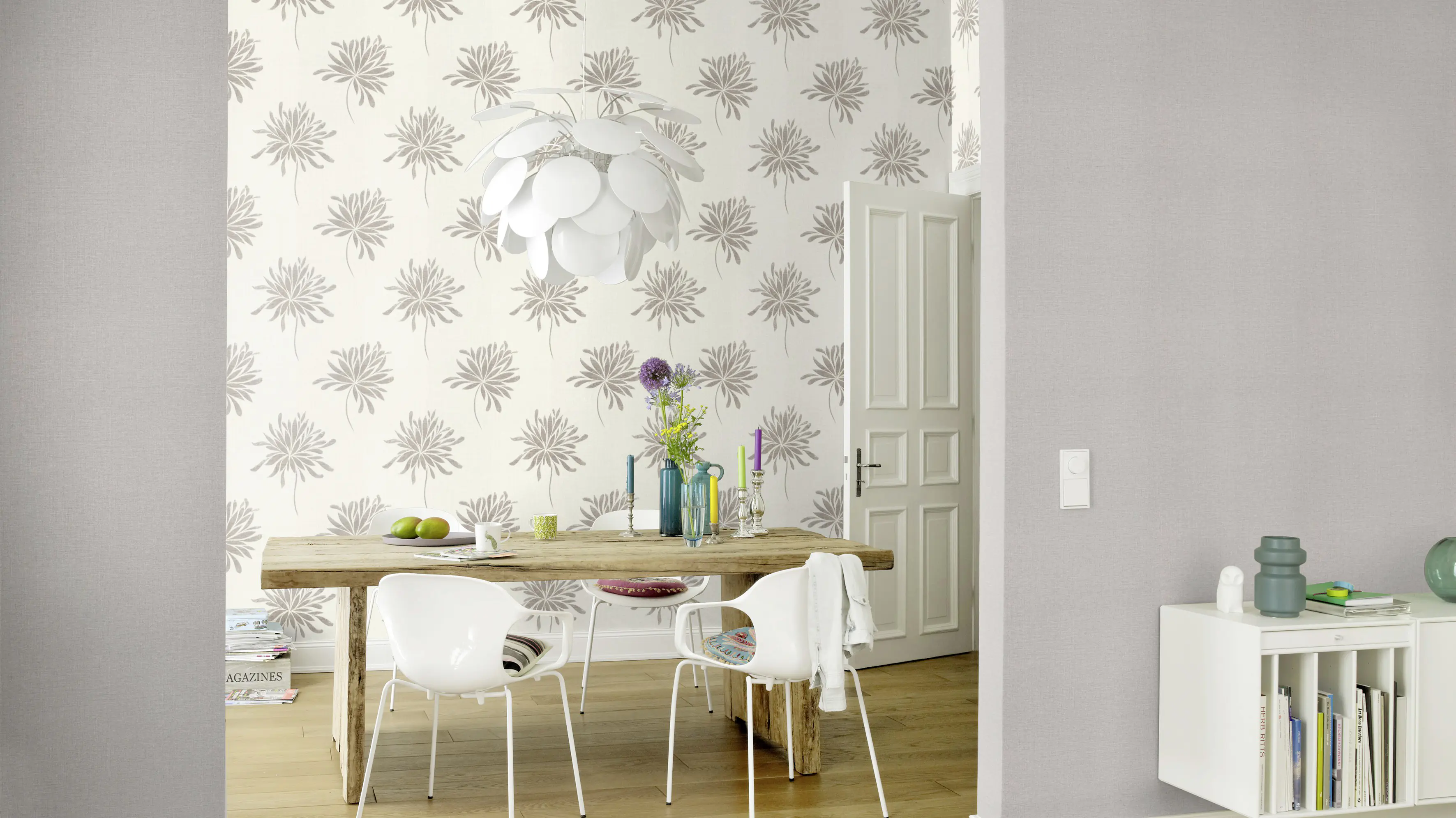 Rasch Vliestapete 649017 Andy Wand blume beige 10,05 x 0,53 m