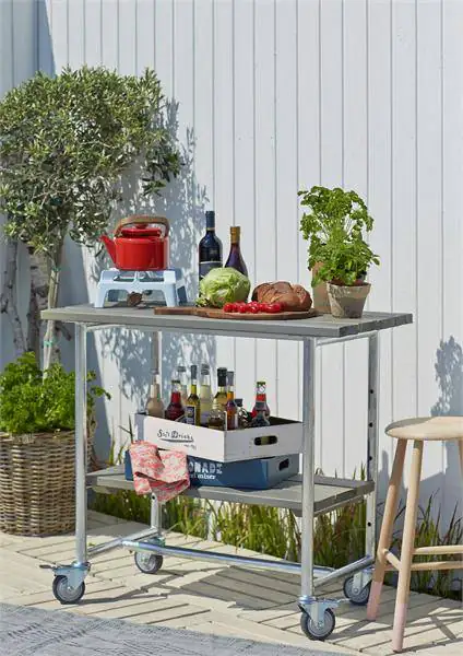 Plus Pflanztisch Urban schwarz 100x50x90cm rechteckig