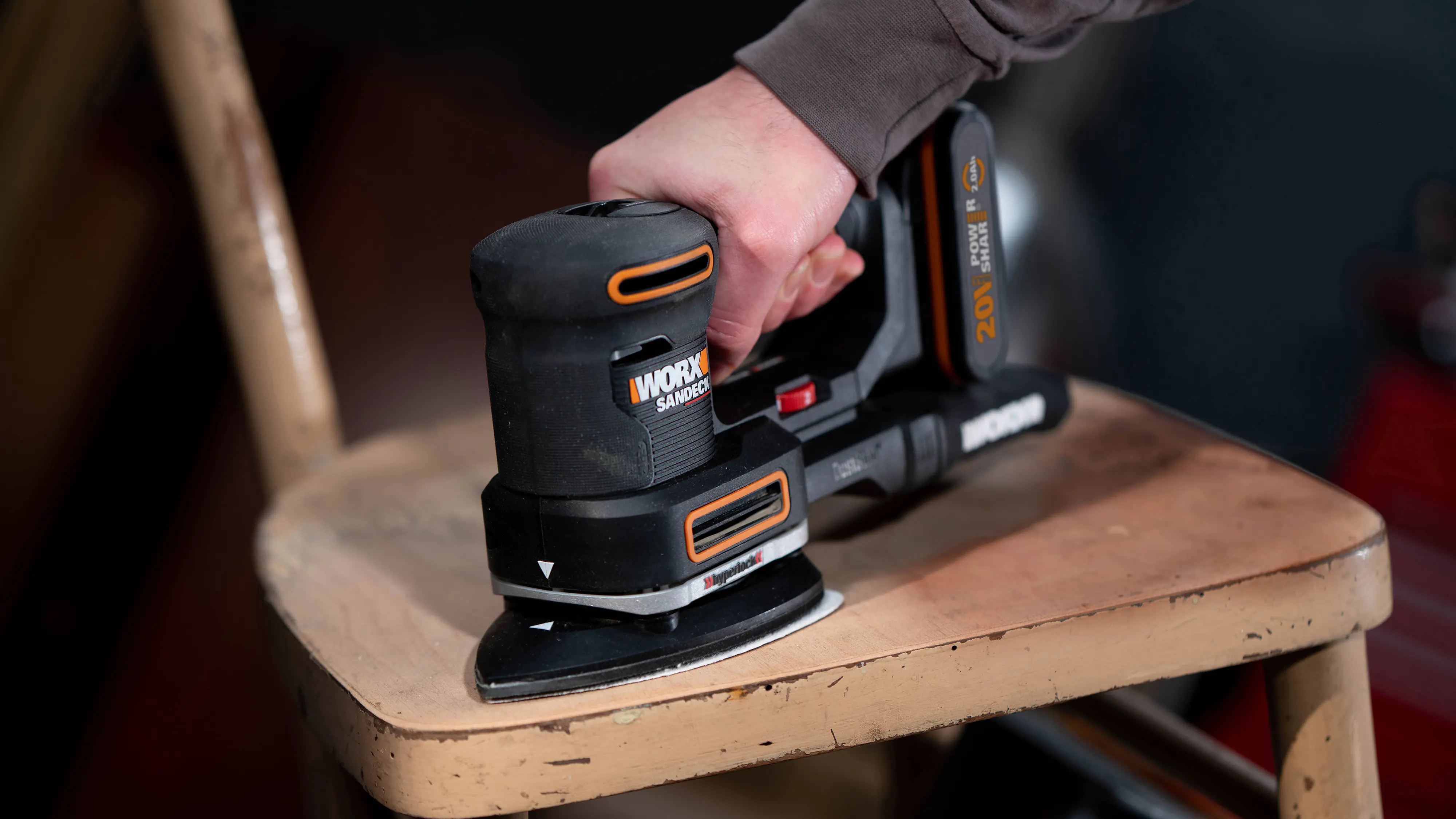 Worx Akku-Multifunktionschleifer WX820.9 20 V ohne Akku & Ladegerät Worx Akku-Multifunktionschleifer WX820.9 20 V ohne Akku & Ladegerät