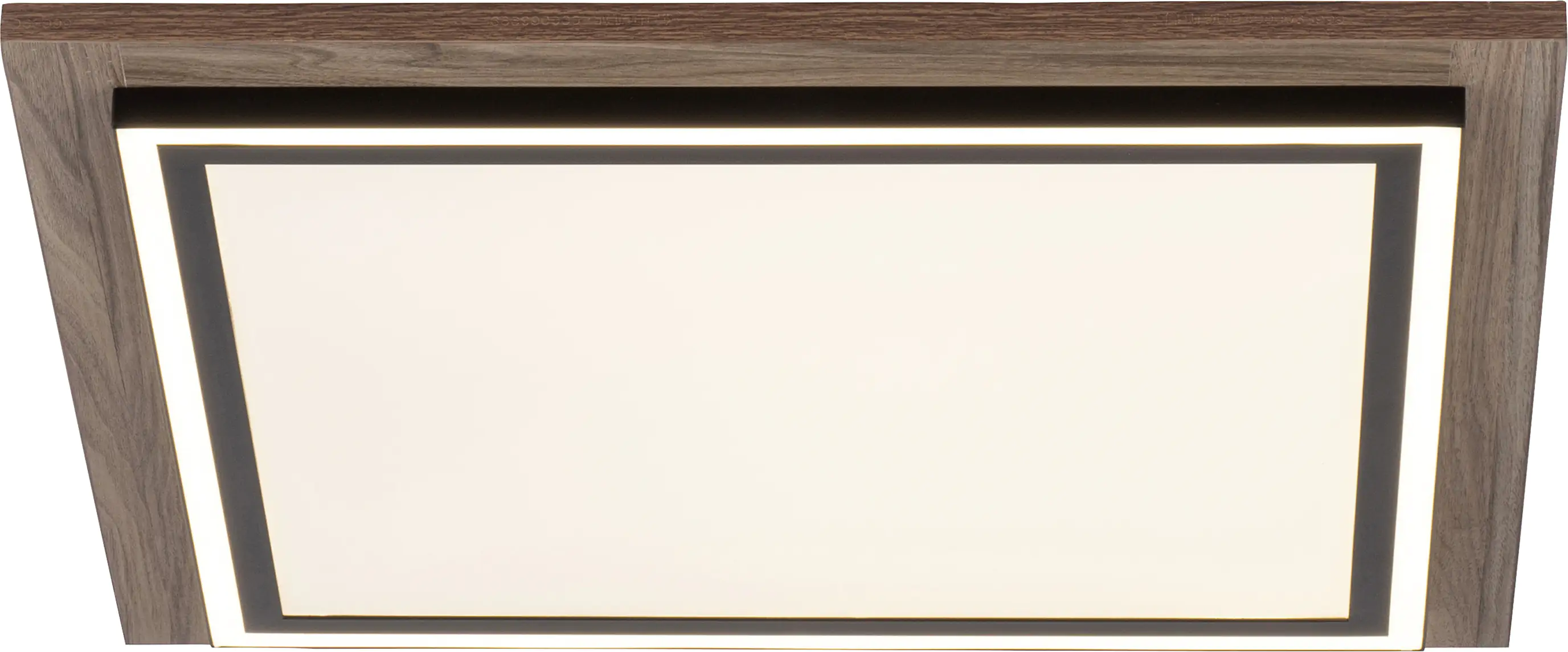 Paul Neuhaus CCT LED Deckenleuchte Palma holz-schwarz 53,4 cm dimmbar