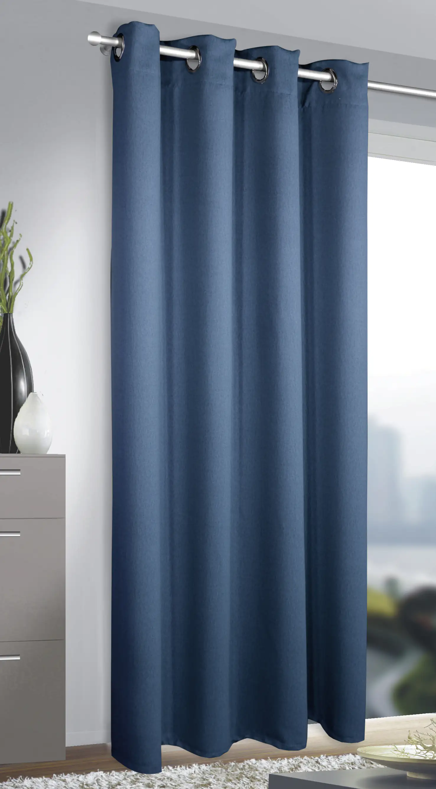 Neusser Collection Ösenschal Tim petrol, 140 x 240 cm