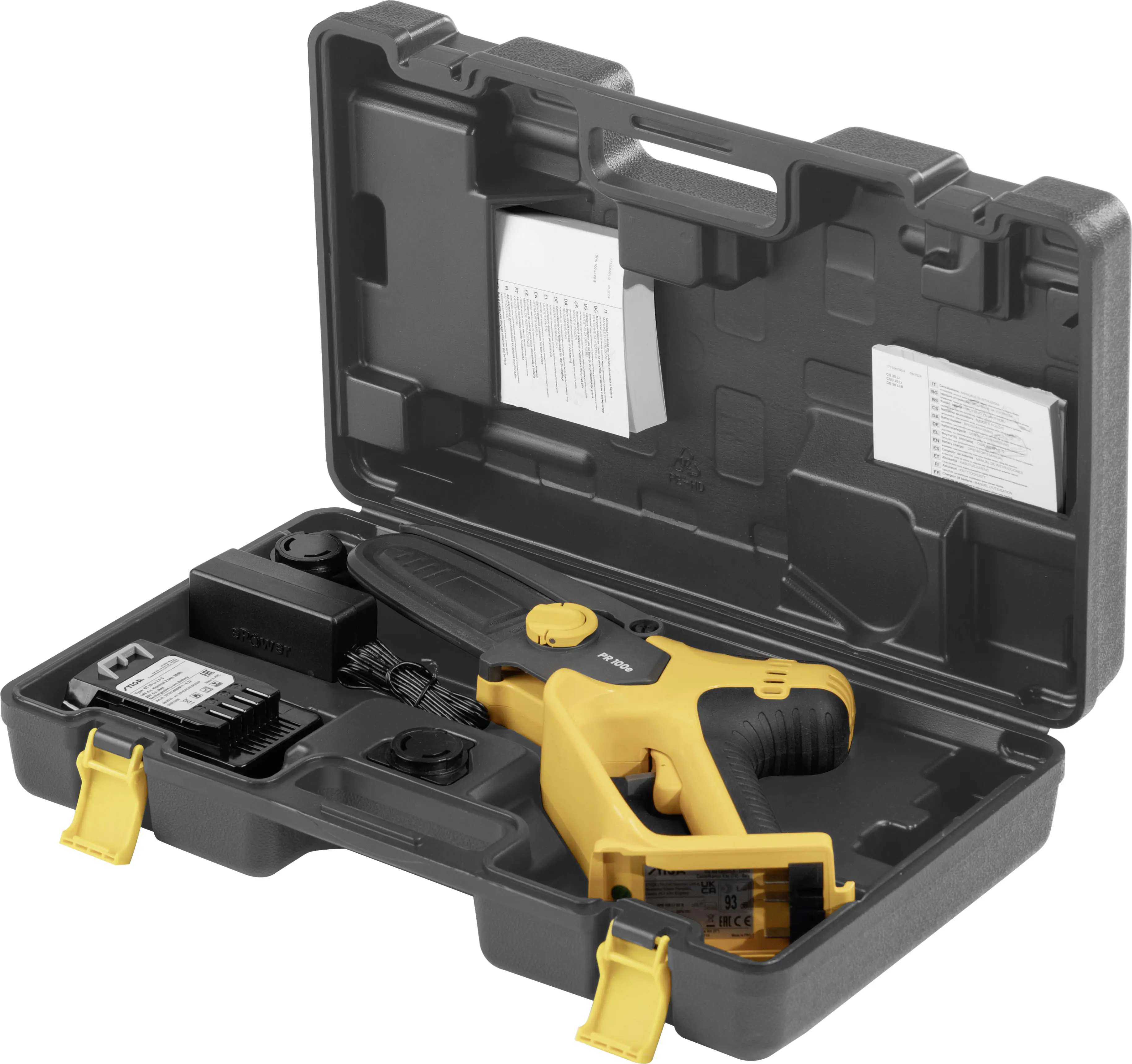 Stiga Akku Gehölzschneider PR 100e 20 V 13 cm Schwertlänge inkl. Li-Ionen 2,0 Ah Akku & Ladegerät