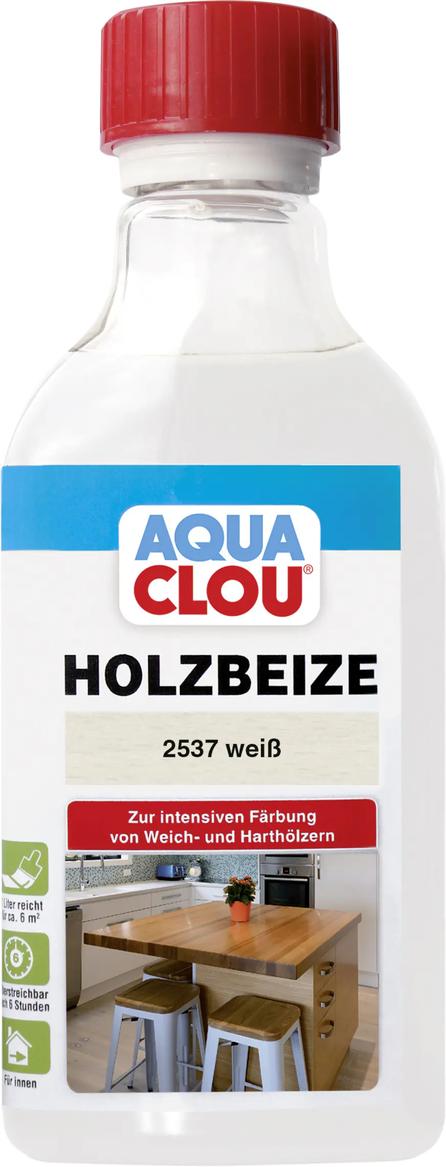 Aqua Clou Holzbeize 250 ml weiß