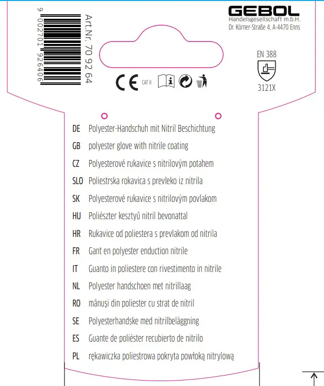 Gebol Handschuh Midi Flex  