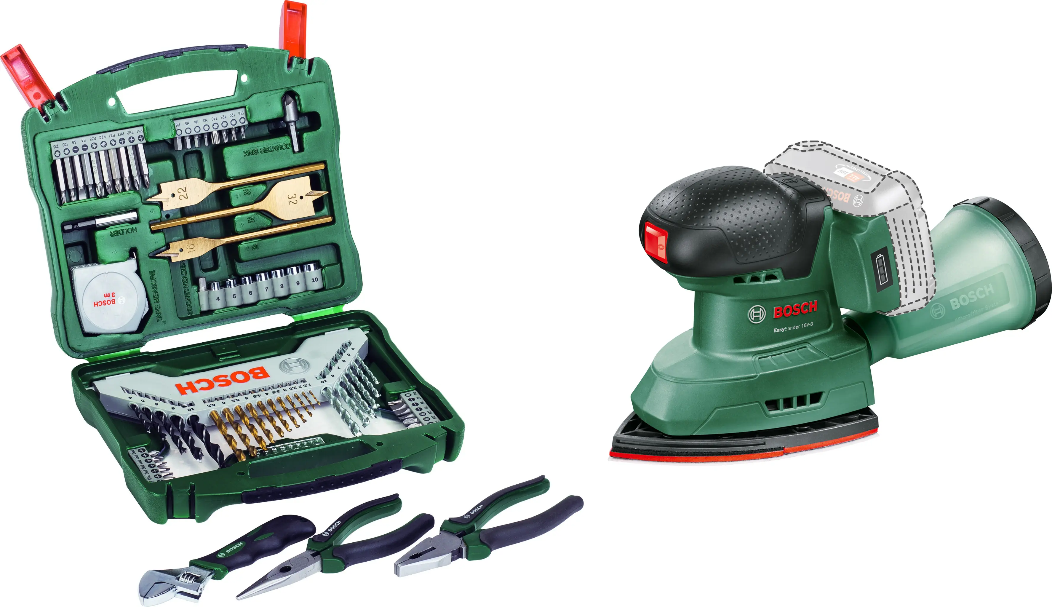 Bosch Akku-Multischleifer Easy Sander 18V-8 Solo Bosch Akku-Multischleifer Easy Sander 18V-8 Solo
