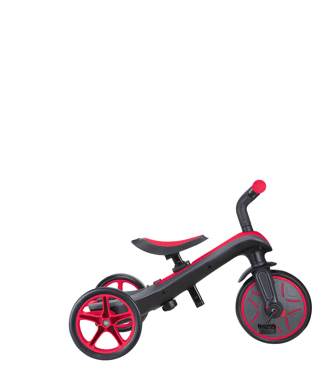 Globber Dreirad für Kinder Explorer Trike 4-in-1 schwarz/rot