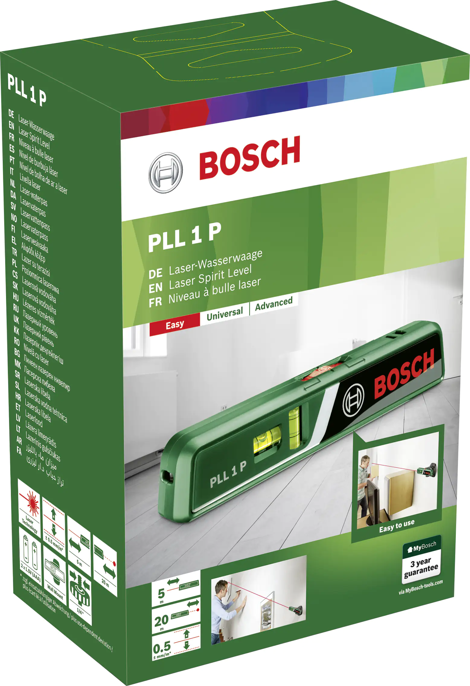 Bosch Laser-Wasserwaage PLL 1 P inkl. Batterien Bosch Laser-Wasserwaage PLL 1 P inkl. Batterien