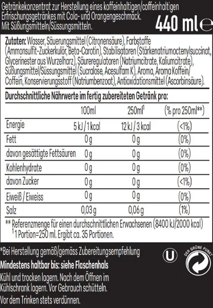 Sodastream Drink Mix Sirup Schwip Schwap Zero 440 ml