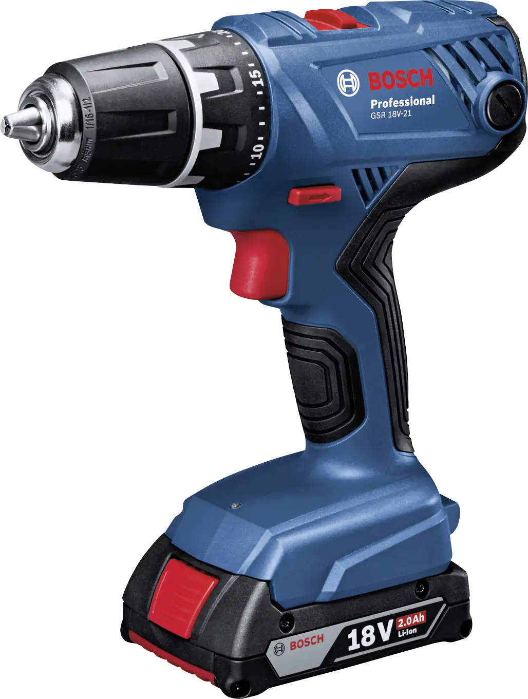 Bosch Professional Akku-Bohrschrauber GSR 18V-21 inkl. 3 x Akku
