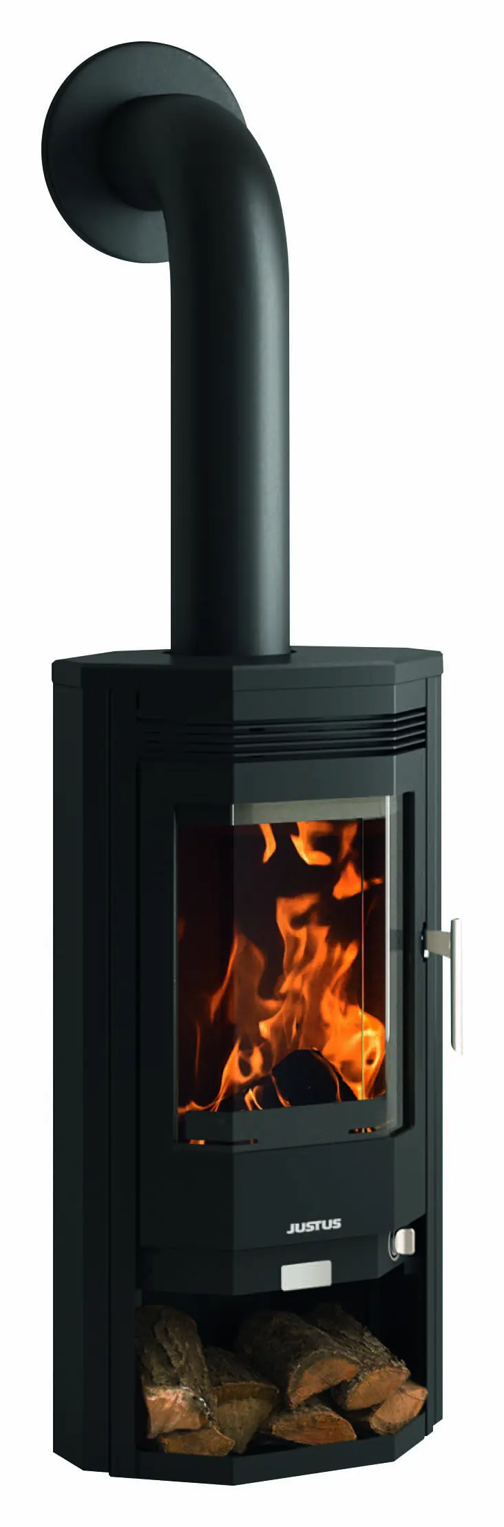 Justus Kaminofen Usedom 5 Stahl schwarz dauerbrennend 5,5 kW Justus Kaminofen Usedom 5 Stahl schwarz dauerbrennend 5,5 kW