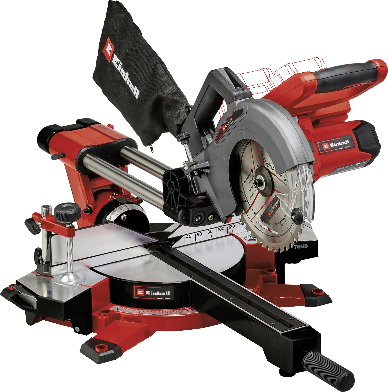 Einhell Expert Akku-Zug-Kapp-Gehrungssäge TE-SM 36/210 Li Solo 36 V