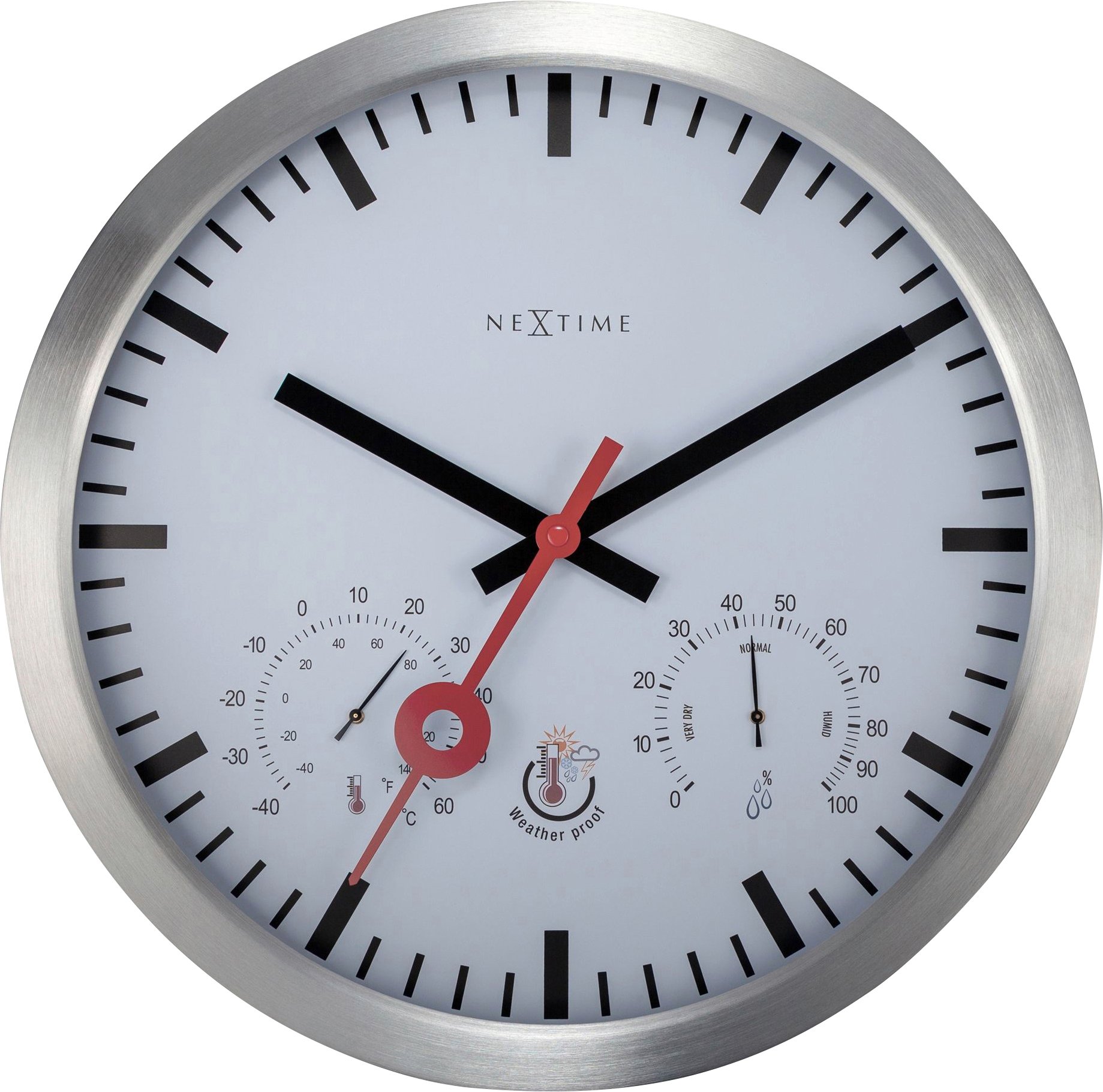 Nextime Außenwanduhr Clematis 4307ST Ø 35 cm