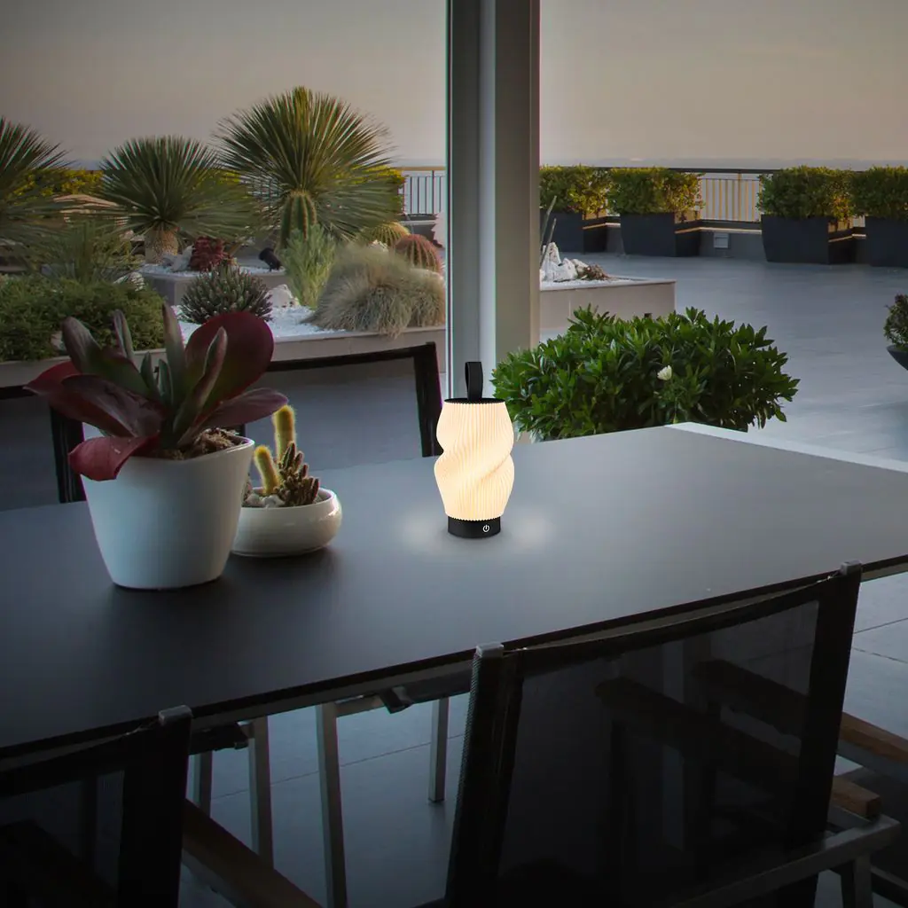 Briloner LED Akku-Tischleuchte Tubi schwarz 2W 150lm warmweiß dimmbar