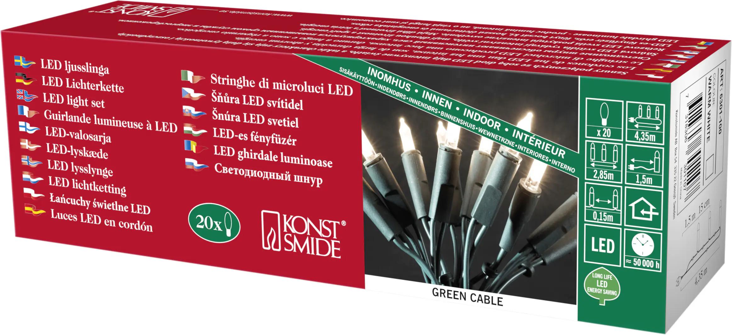 Konstsmide LED Minilichterkette 20 LED