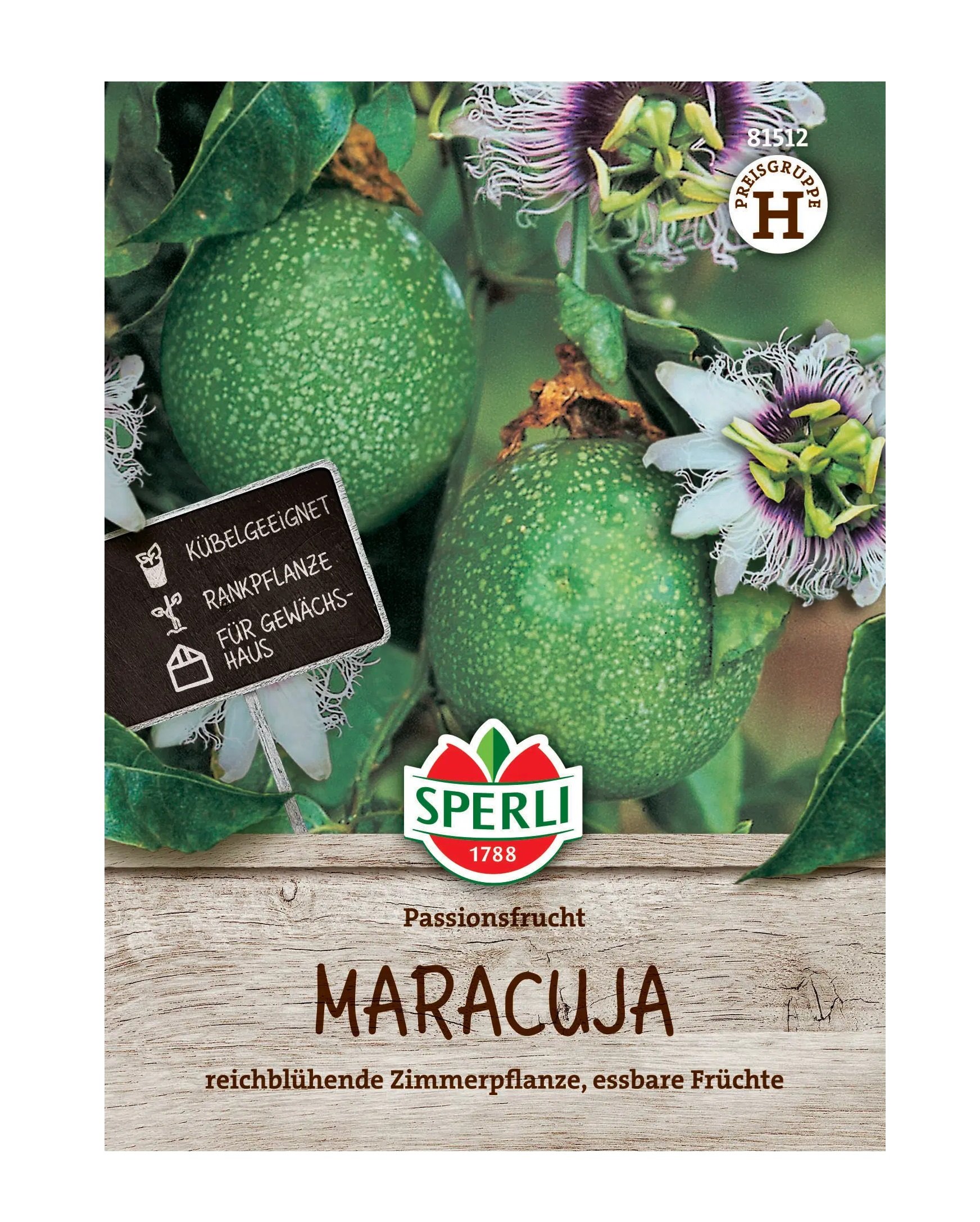 Sperli Saatgut Maracuja Passionsfrucht für ca. 8 Pflanzen