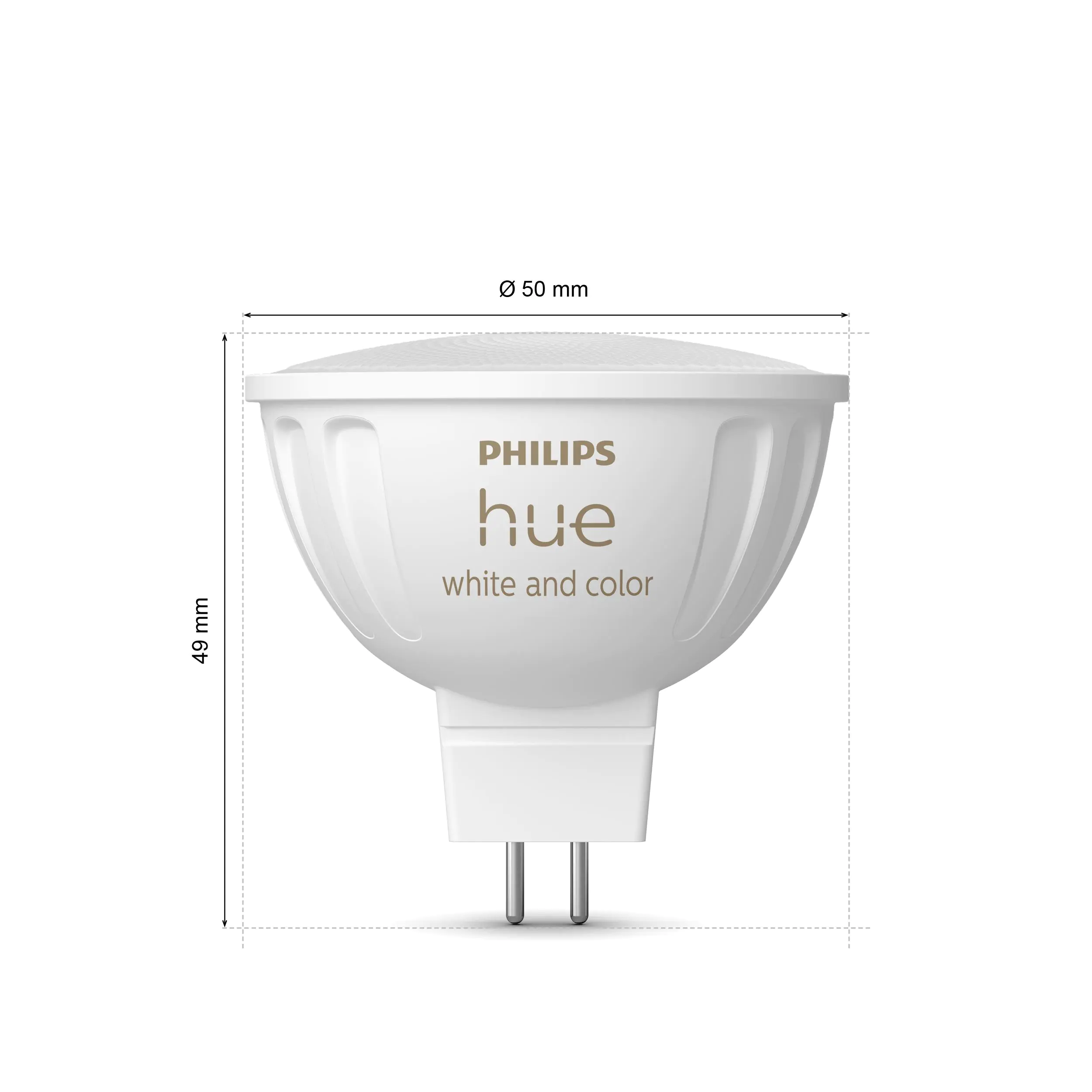 Philips Hue LED-Leuchtmittel Spot GU5.3 MR16 6,3W warmweiß bis kaltweiß smart RGBW
