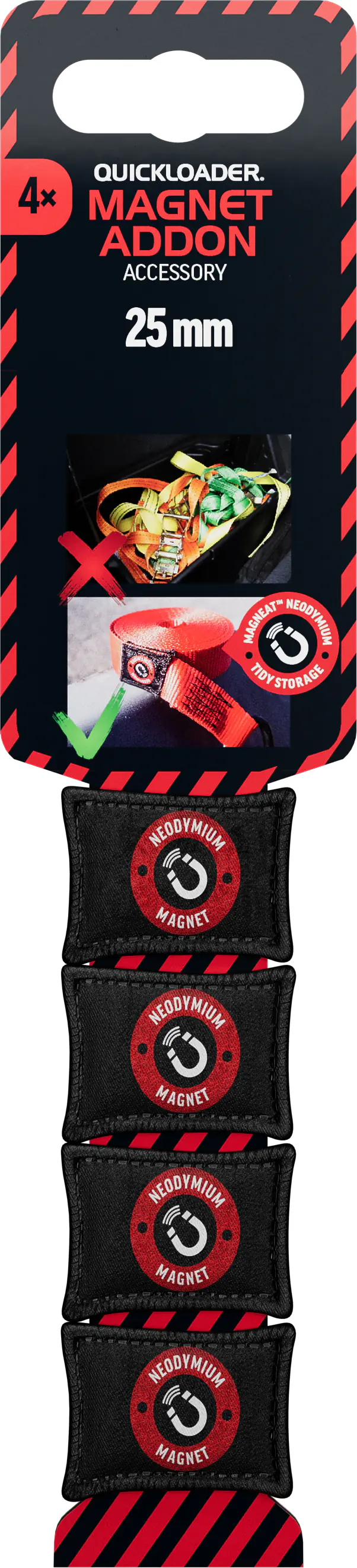 QUICKLOADER® Magnethalter für Zurrgurt 25 mm QUICKLOADER® Magnethalter für Zurrgurt 25 mm