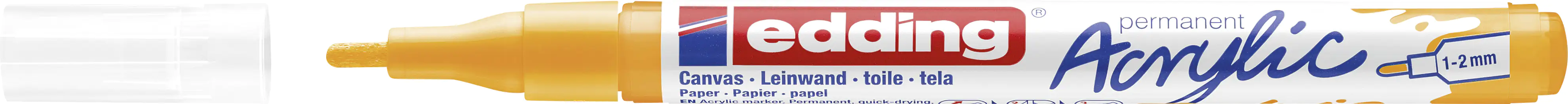 edding 5300 Acrylmarker fein sonnengelb 1 - 2 mm