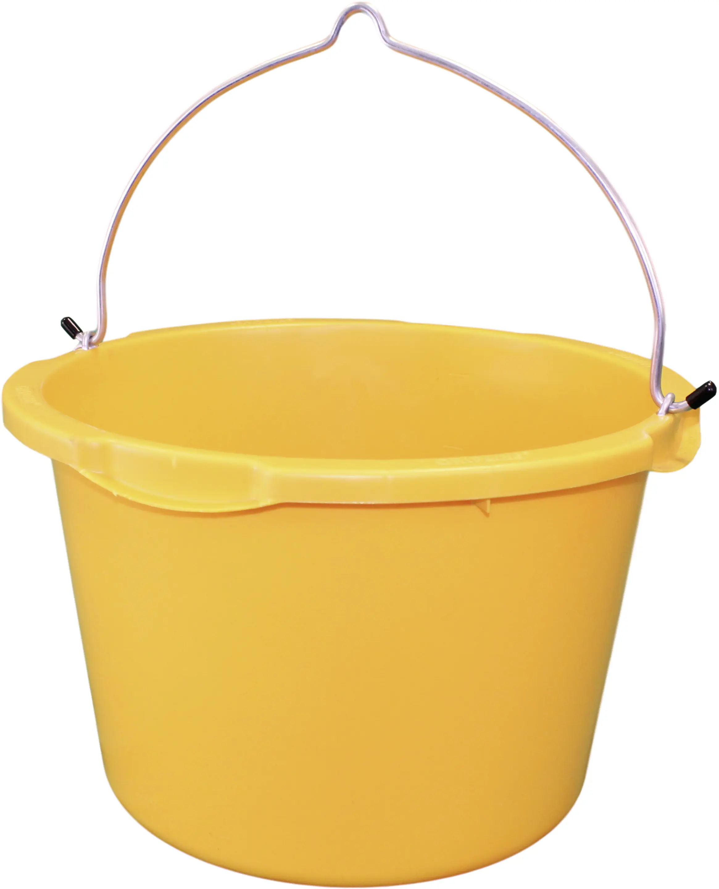 Baueimer 45 l Kunststoff rund gelb 4 Griffe Hakenbügel kranbar
