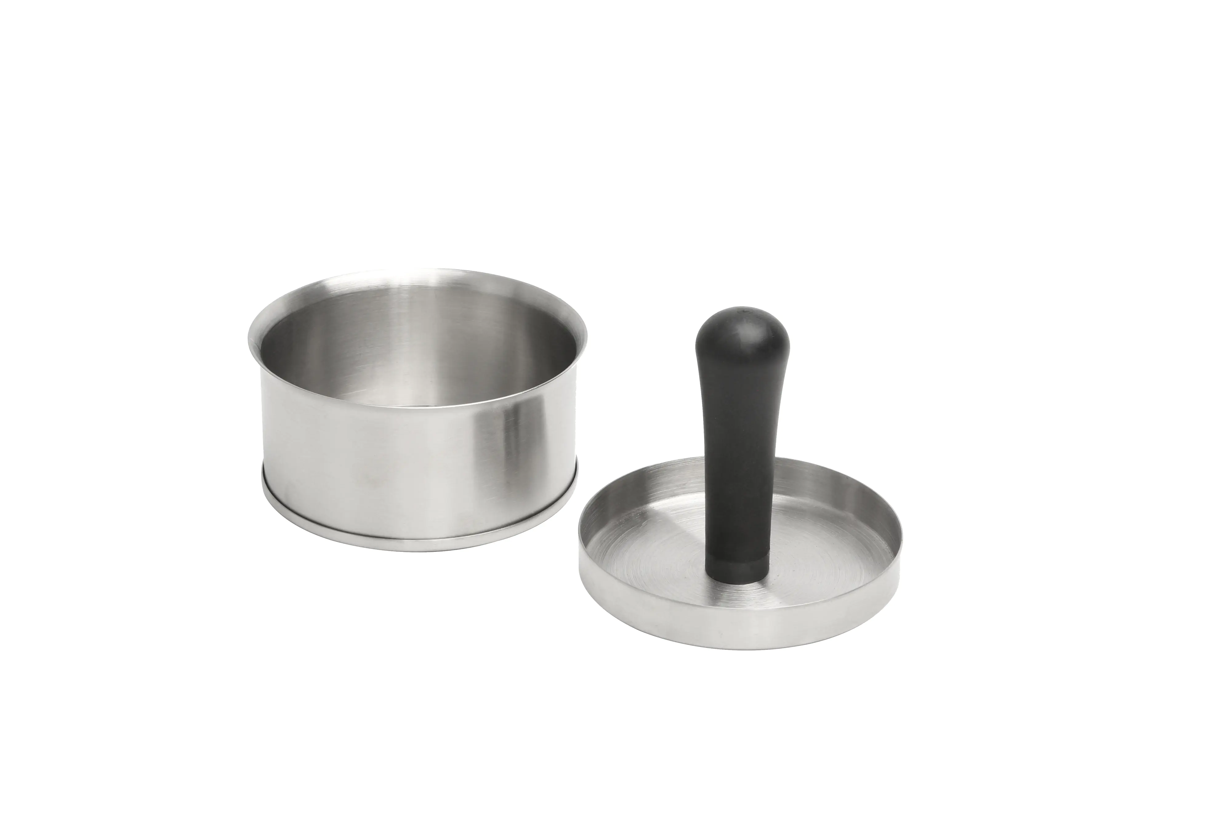 Primaster Burgerpresse Edelstahl mit Kunststoffgriff Ø 11 cm